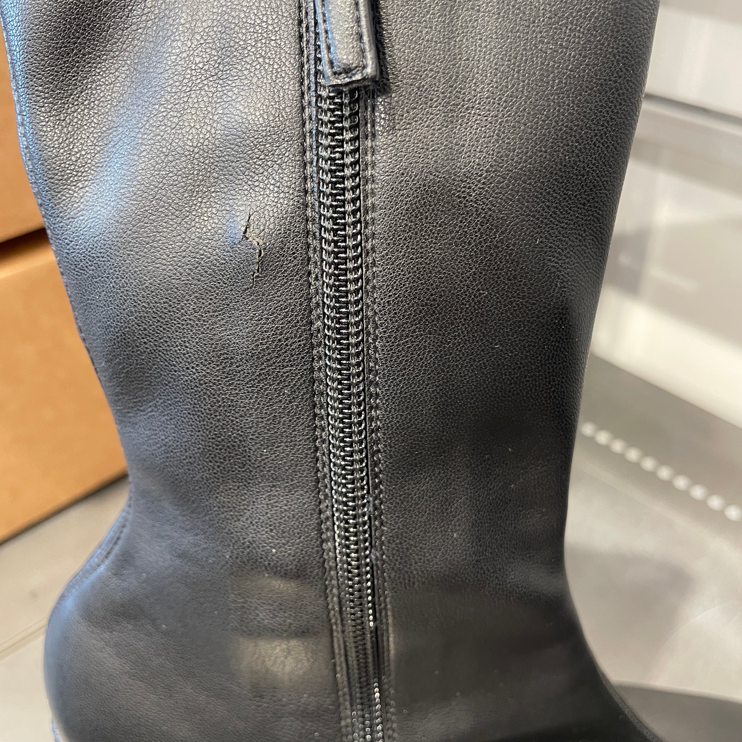 STELLAMcCARTNEY/Booties/EU 38.5/Leather/BLK/CHUNKY ANKLE BOOT view 4