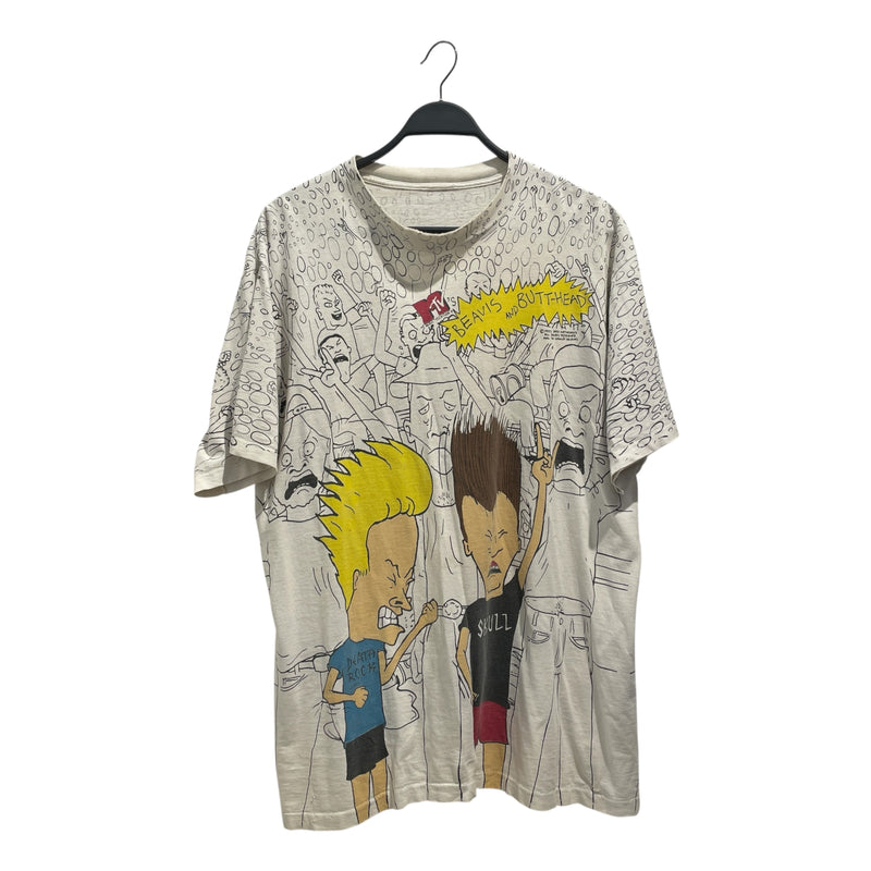 Vintage/T-Shirt/Cotton/WHT/All Over Print/&