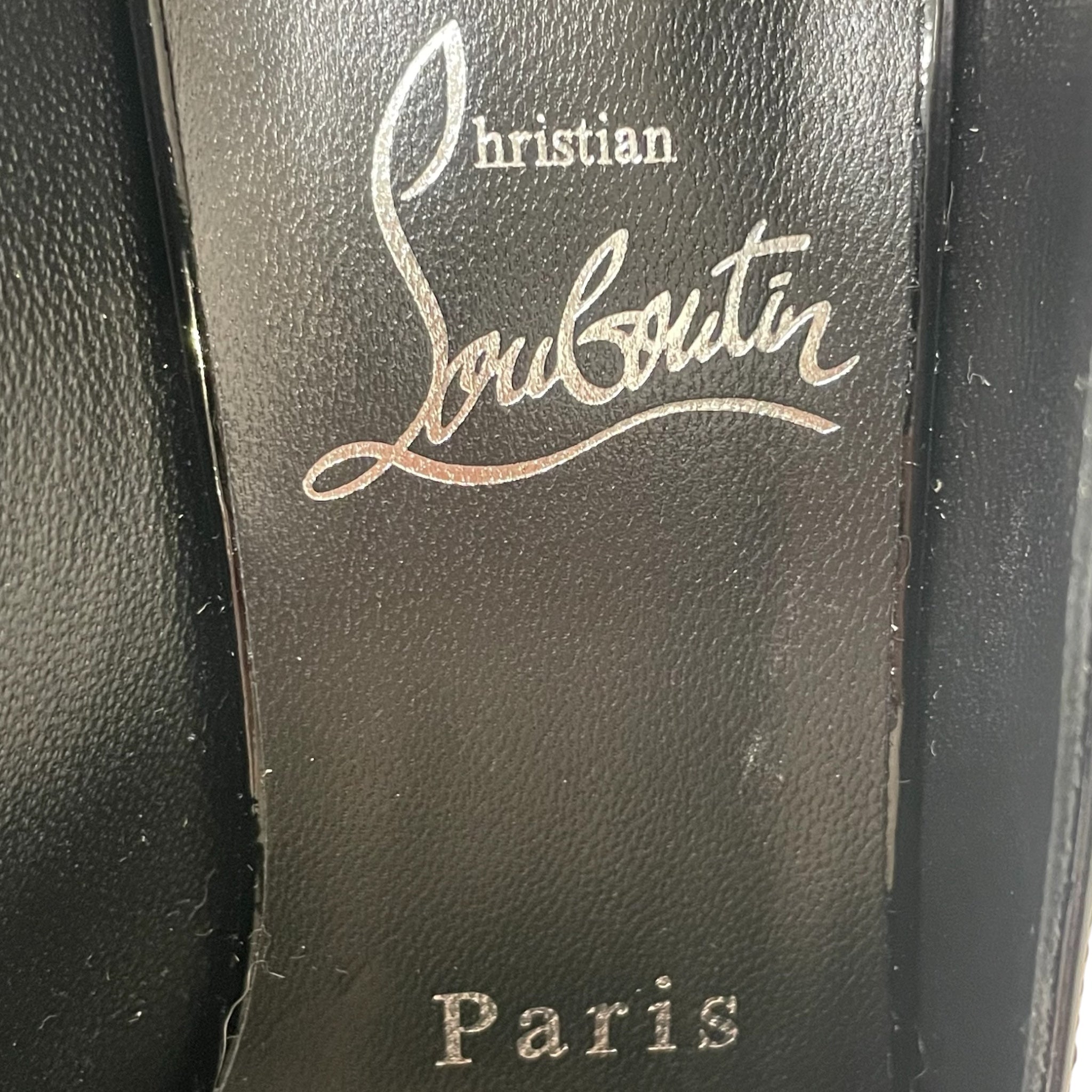 Christian Louboutin/Heels/EU 37/Leather/BLK/Hot Chick Alta view 3