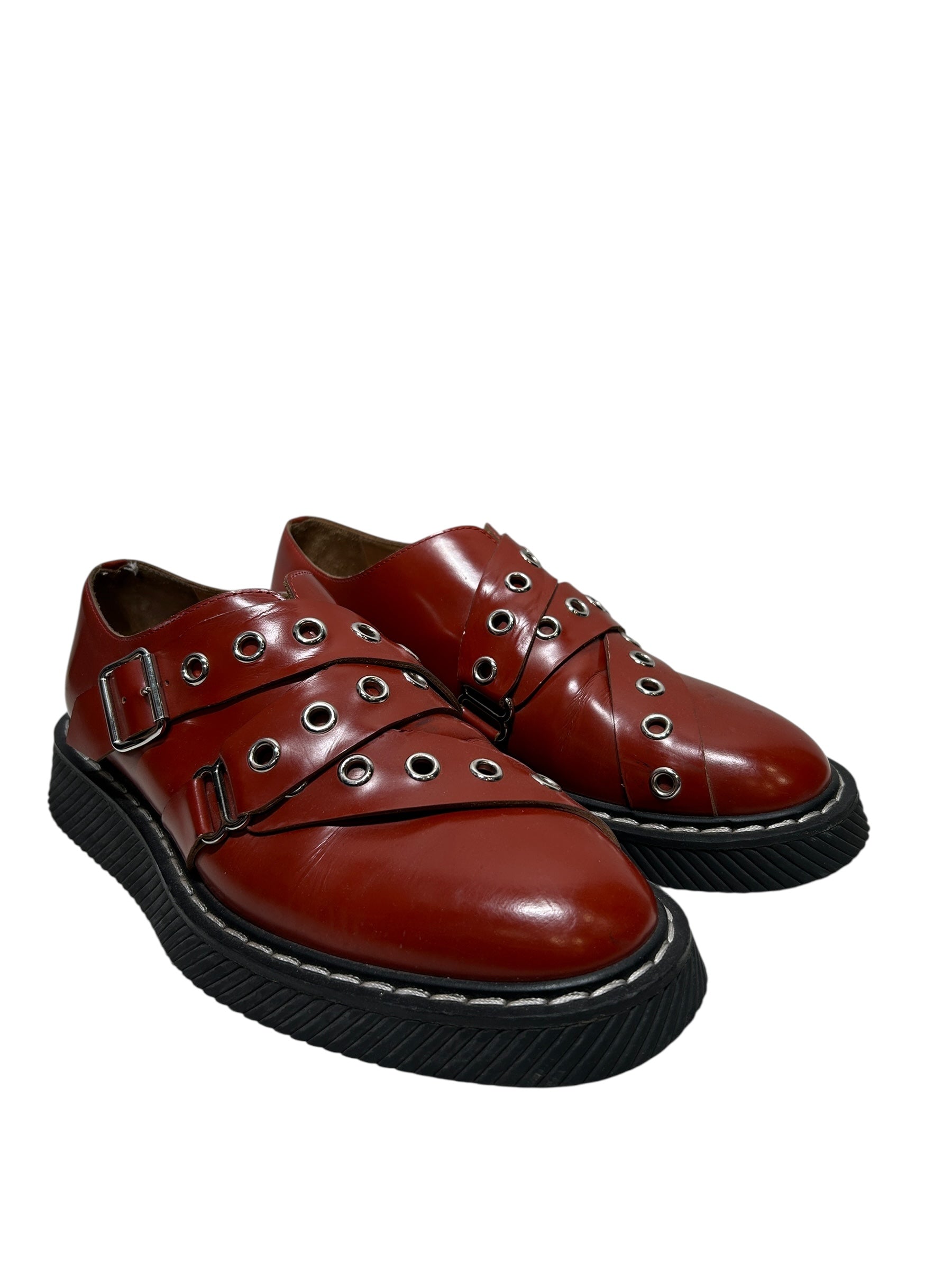 JIL SANDER/Dress Shoes/EU 42/Leather/RED/ view 1