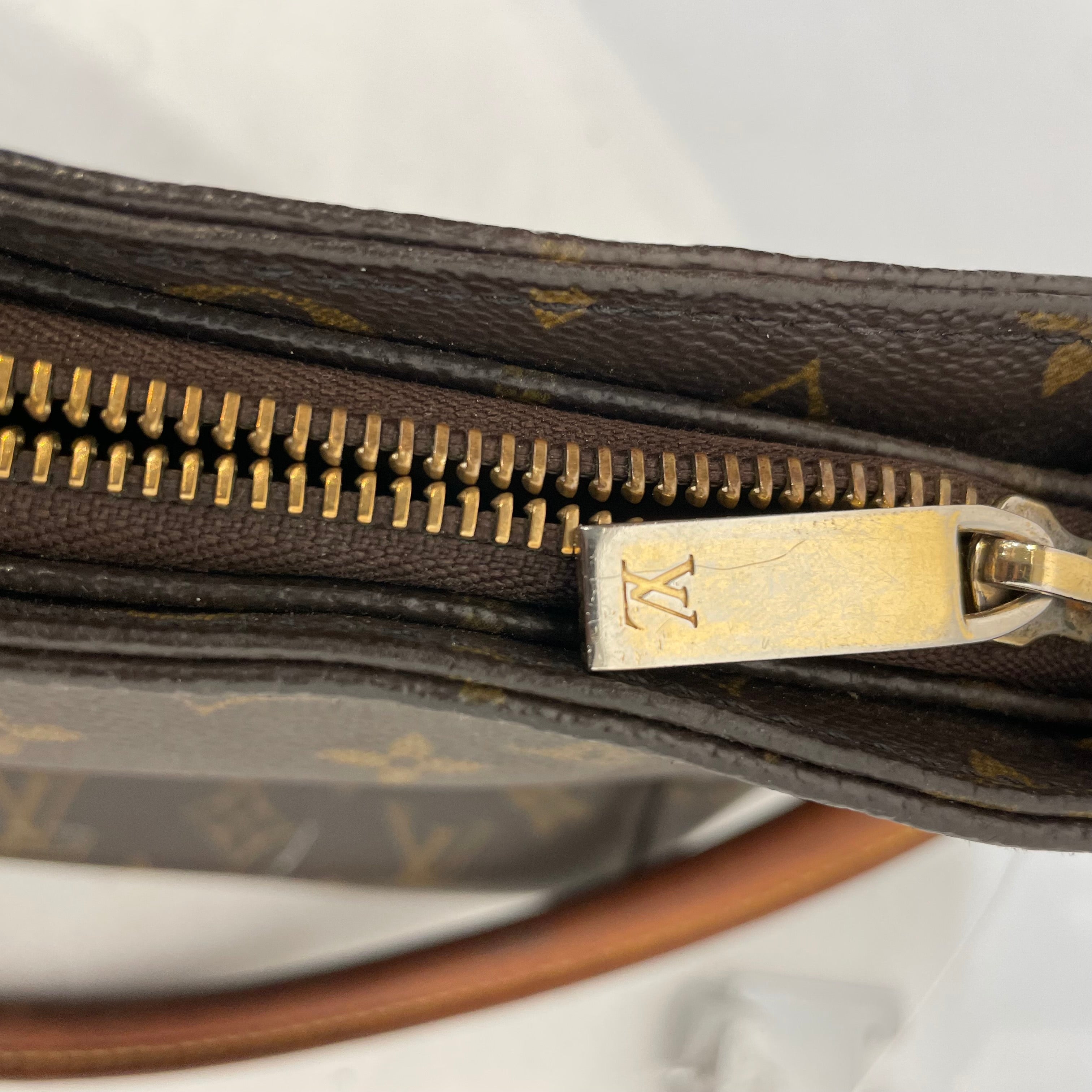 LOUIS VUITTON/Hand Bag/Monogram/Leather/BRW/monogram looping gm view 5