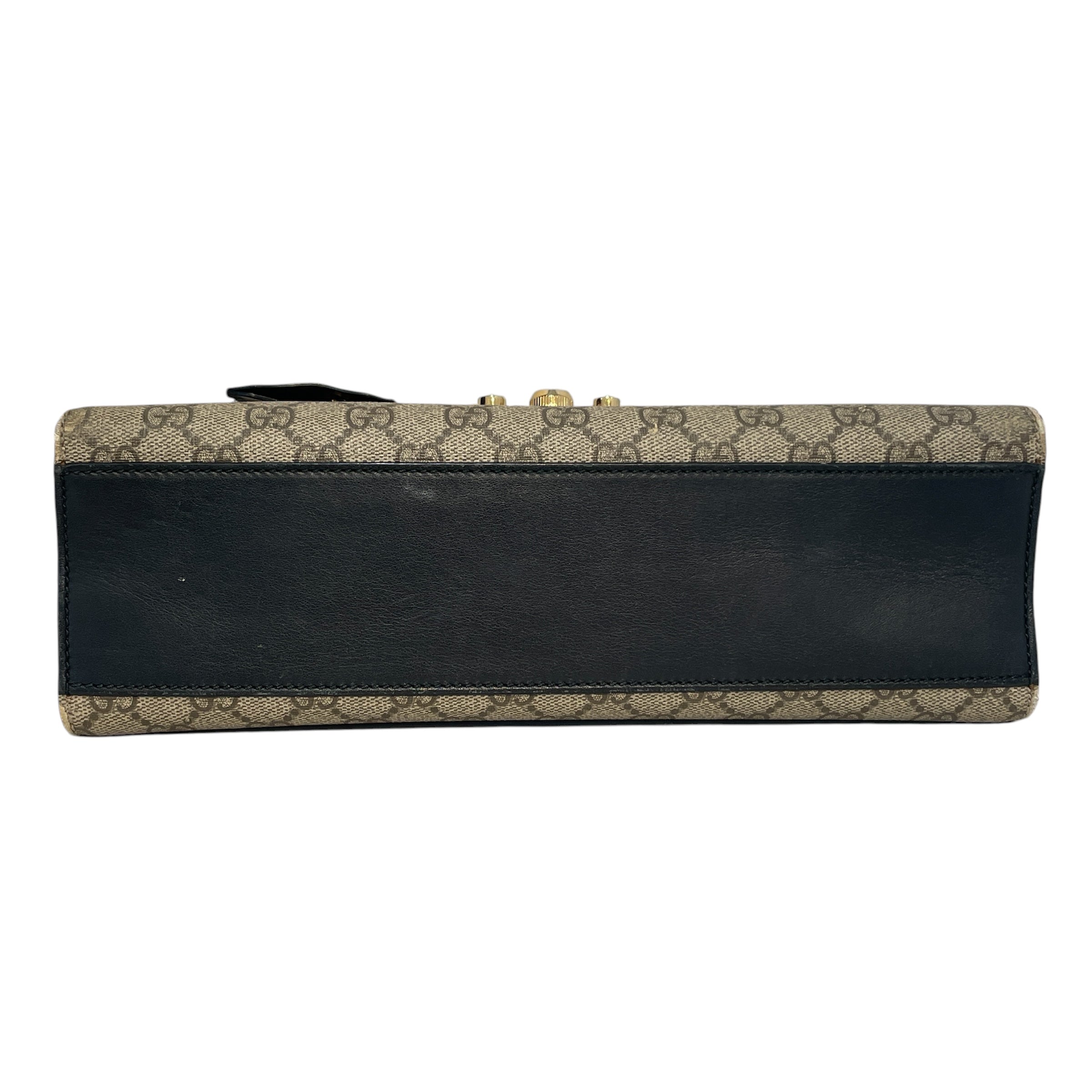 GUCCI/Hand Bag/Monogram/Leather/NVY/Padlock GG Supreme view 3