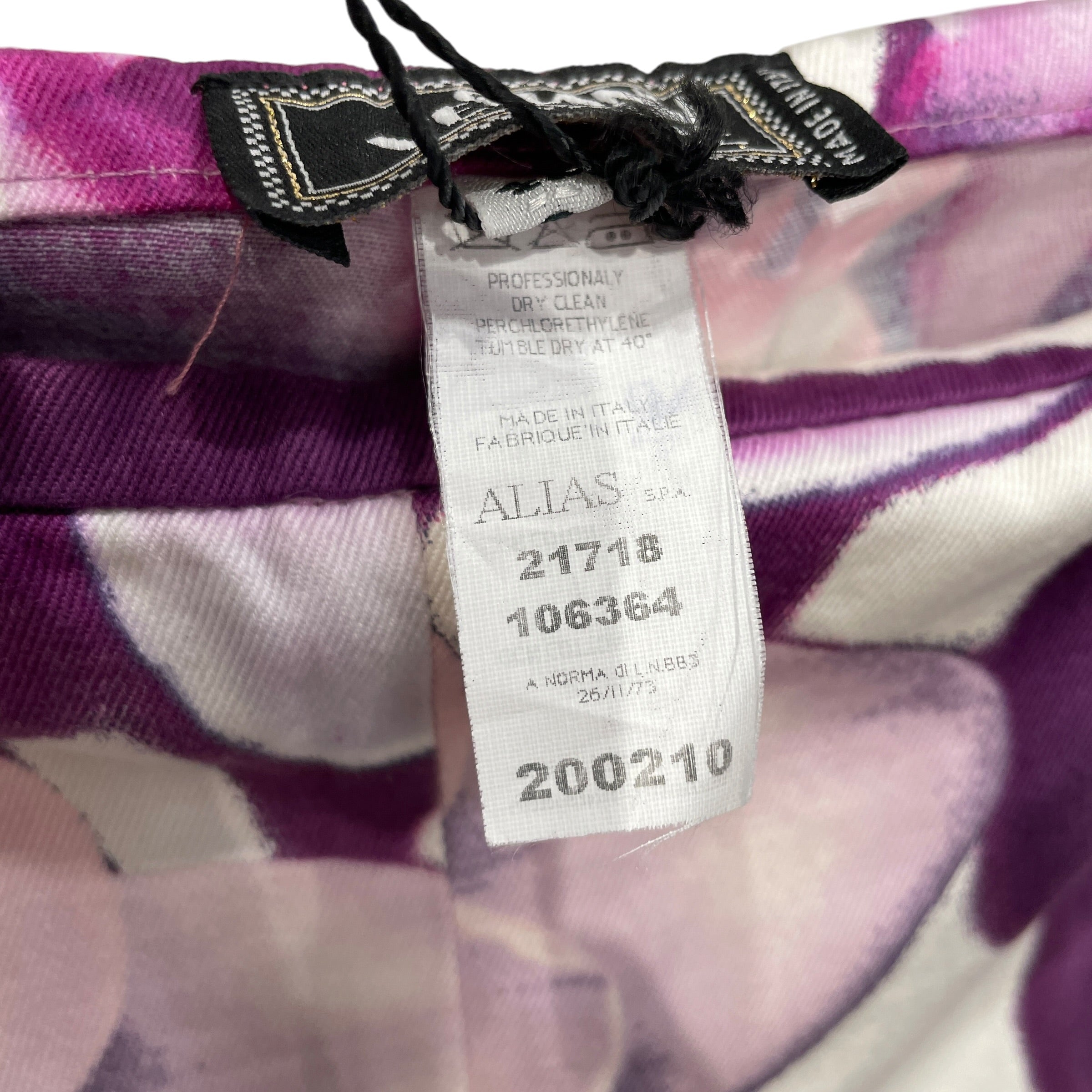 GIANNI VERSACE/Bootcut Pants/34/Floral Pattern/Cotton/PPL/FLOWER PRNT OG VERSACE view 4