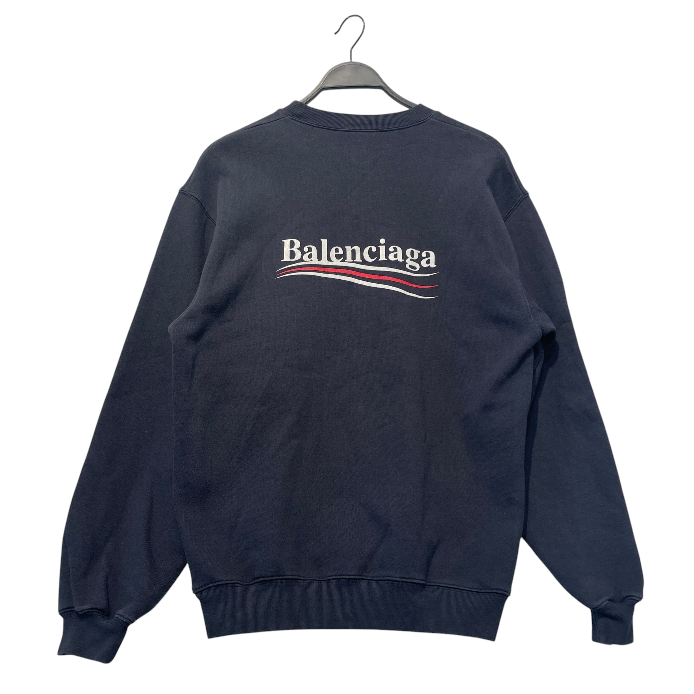 BALENCIAGA/Sweater/XS/Cotton/NVY/Campaign Crewneck view 2