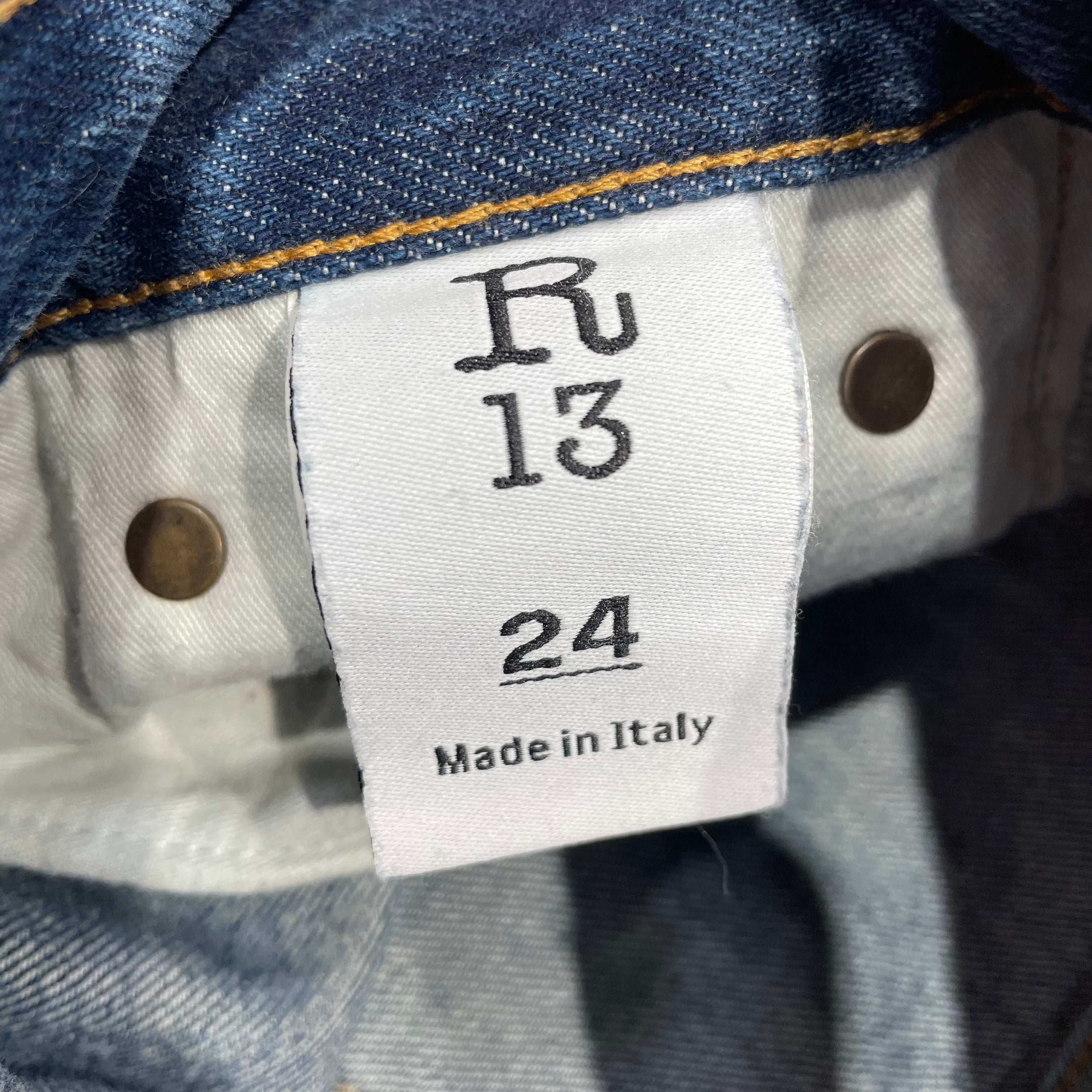 R13/Straight Pants/12/Denim/BLU/cropped view 3