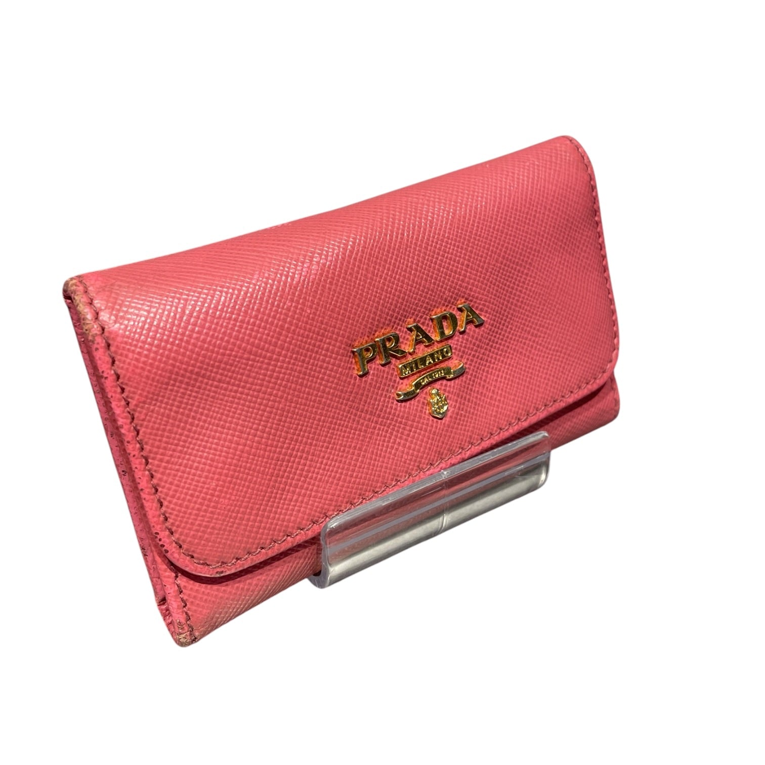 PRADA/Wallet/Leather/PNK/L's/6 KEY CASE view 1