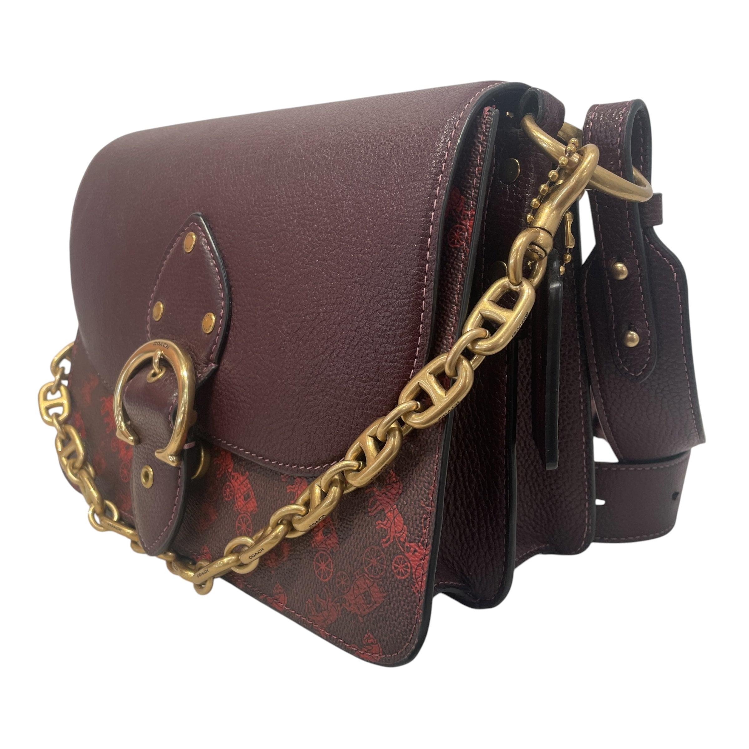 COACH/Cross Body Bag/Monogram/Leather/BRD/beat shoulder bag horse print view 6