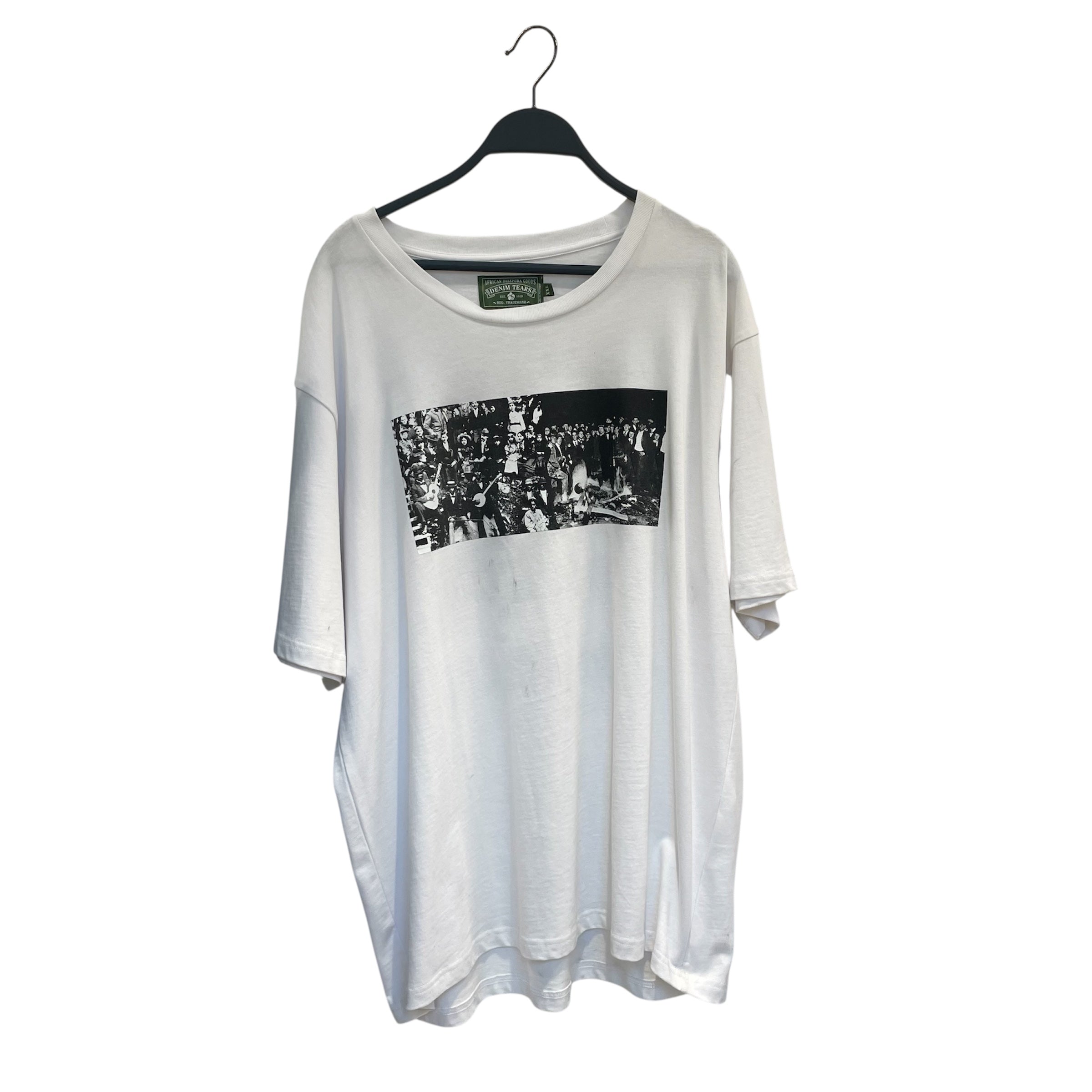 DENIM TEARS/T-Shirt/XXL/Cotton/WHT/"CONTROLS AMERICA" BCK PRINT view 1