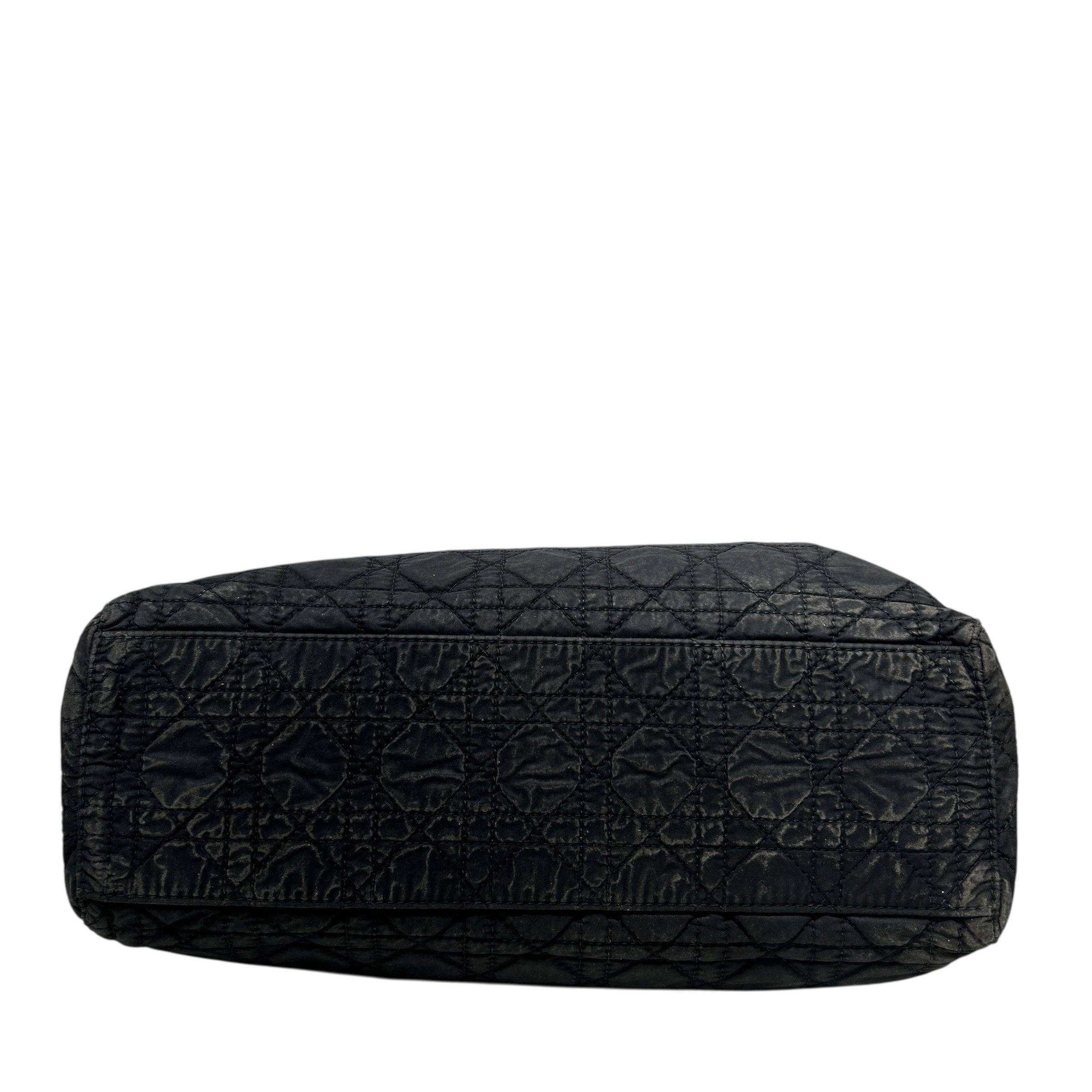 Christian Dior/Hand Bag/Cotton/BLK/VINTAGE LADY DIOR view 3