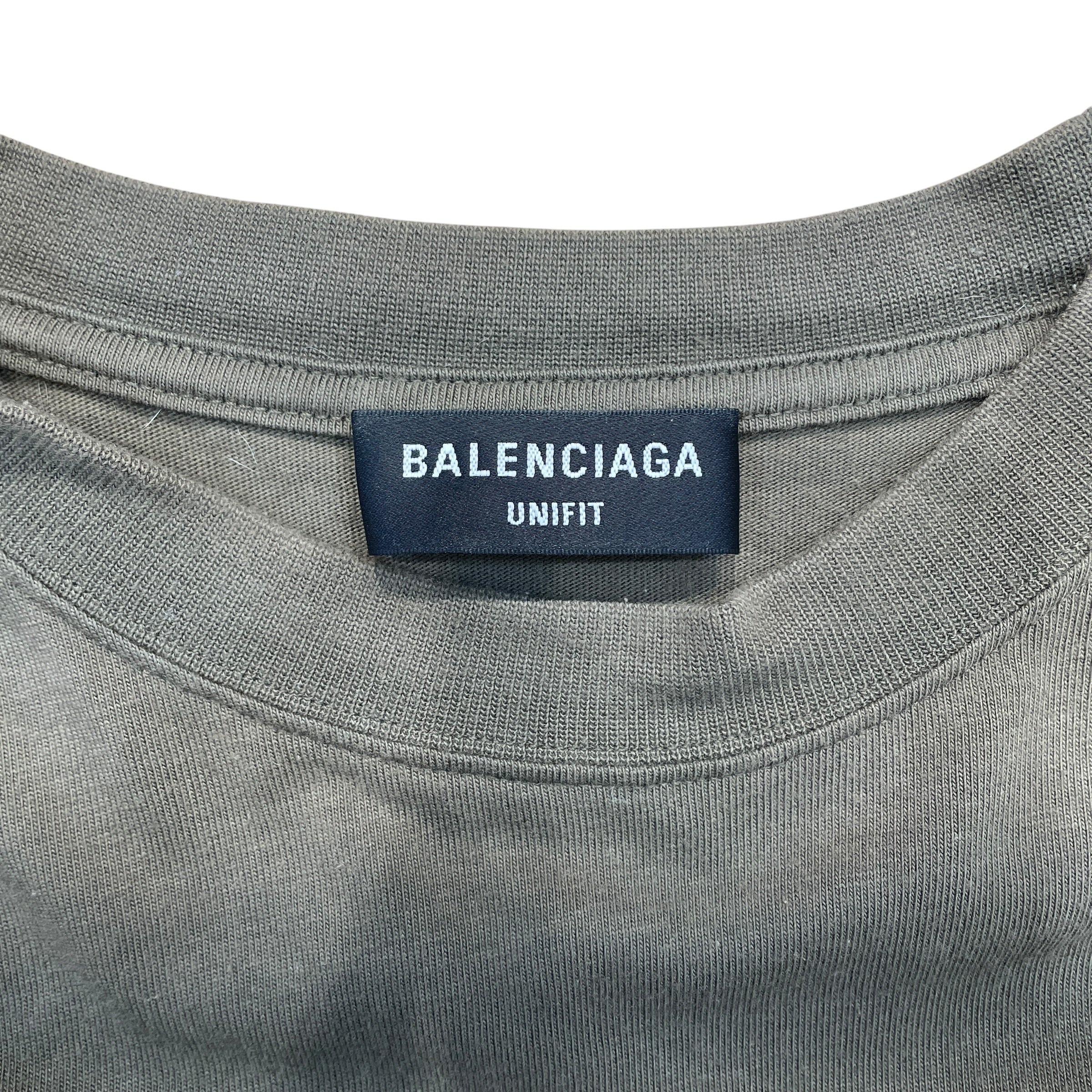 BALENCIAGA/T-Shirt/3/Cotton/GRN/ view 3