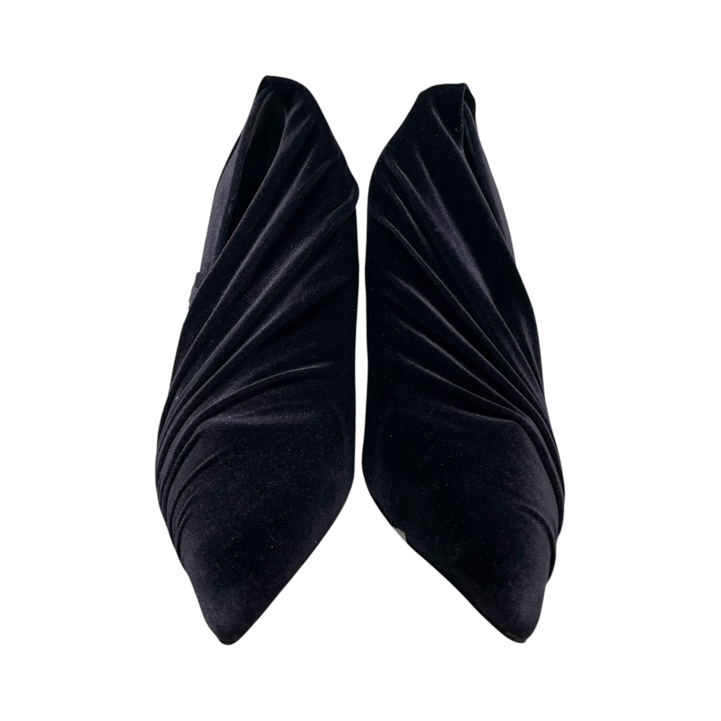 BALENCIAGA/Heels/EU 38/BLK/VELVET KNIFE PUMPS view 4