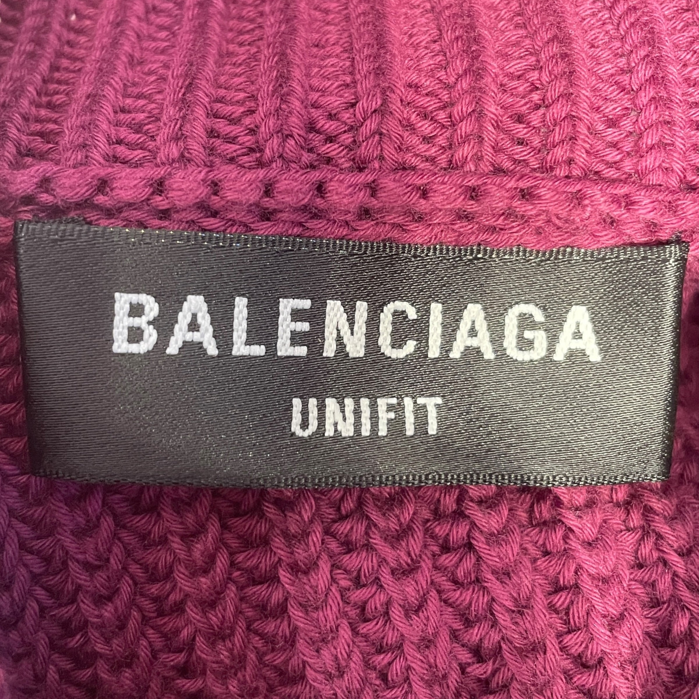 BALENCIAGA/Heavy Sweater/M/Cotton/PPL/Cropped Sweater view 3