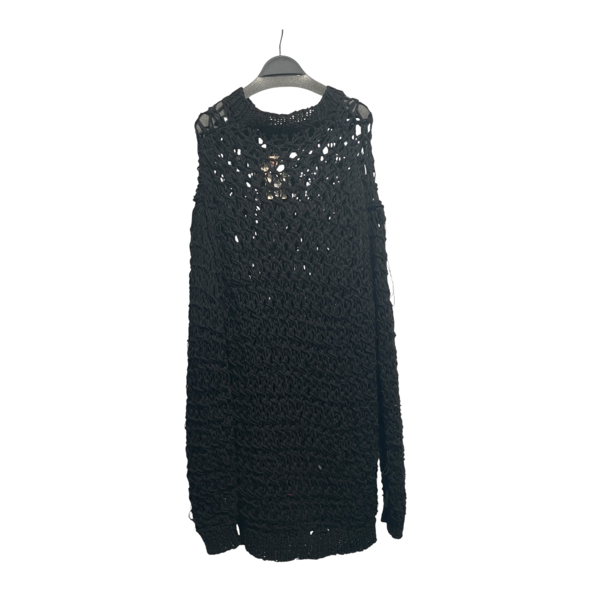 JUNYA WATANABE COMME des GARCONS/Heavy Sweater/M/Wool/BLK/NET-KNIT view 2