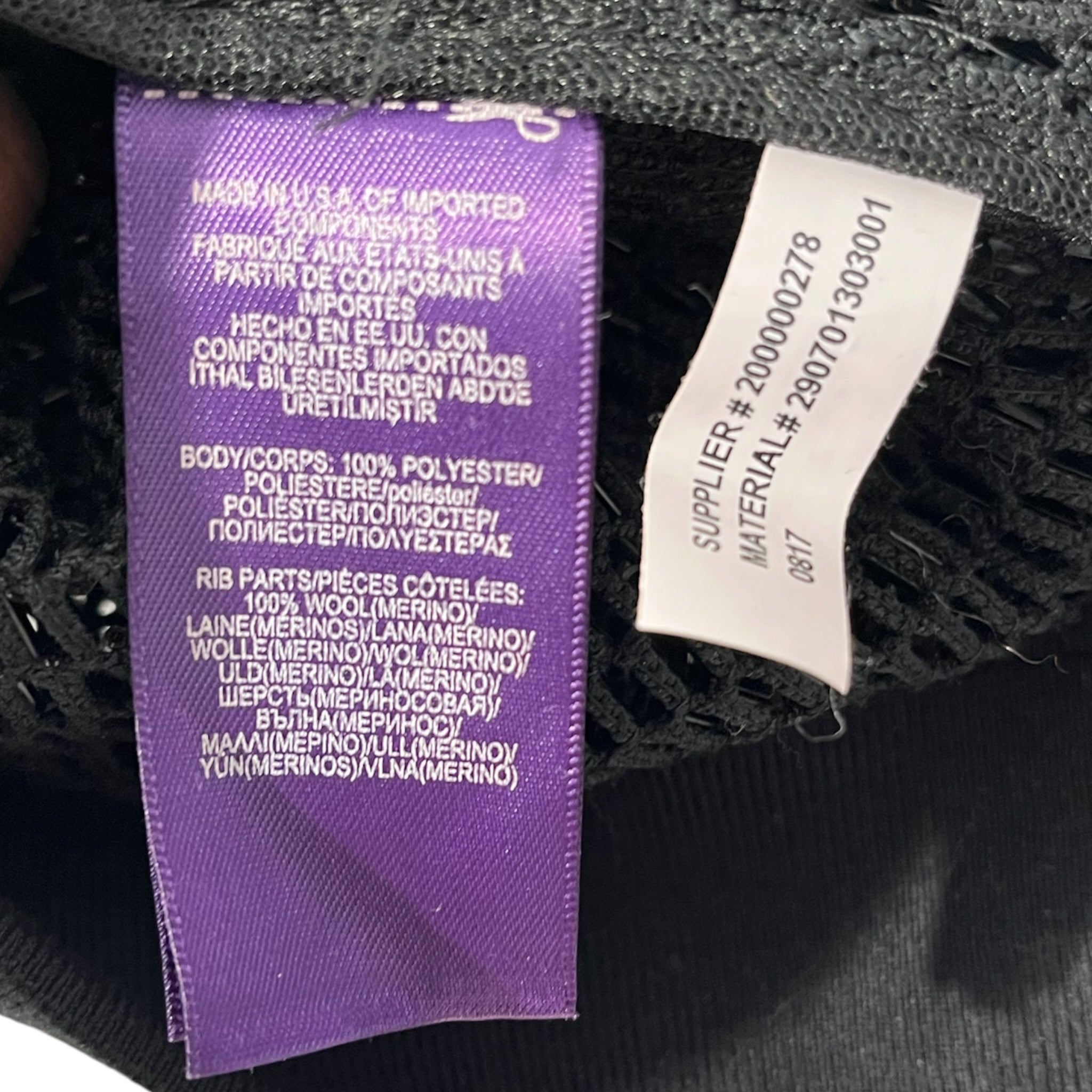 RALPH LAUREN PURPLE LABEL/Sweatshirt/S/Polyester/BLK/BEADED 8-BALL 2017 RUNWAY view 7