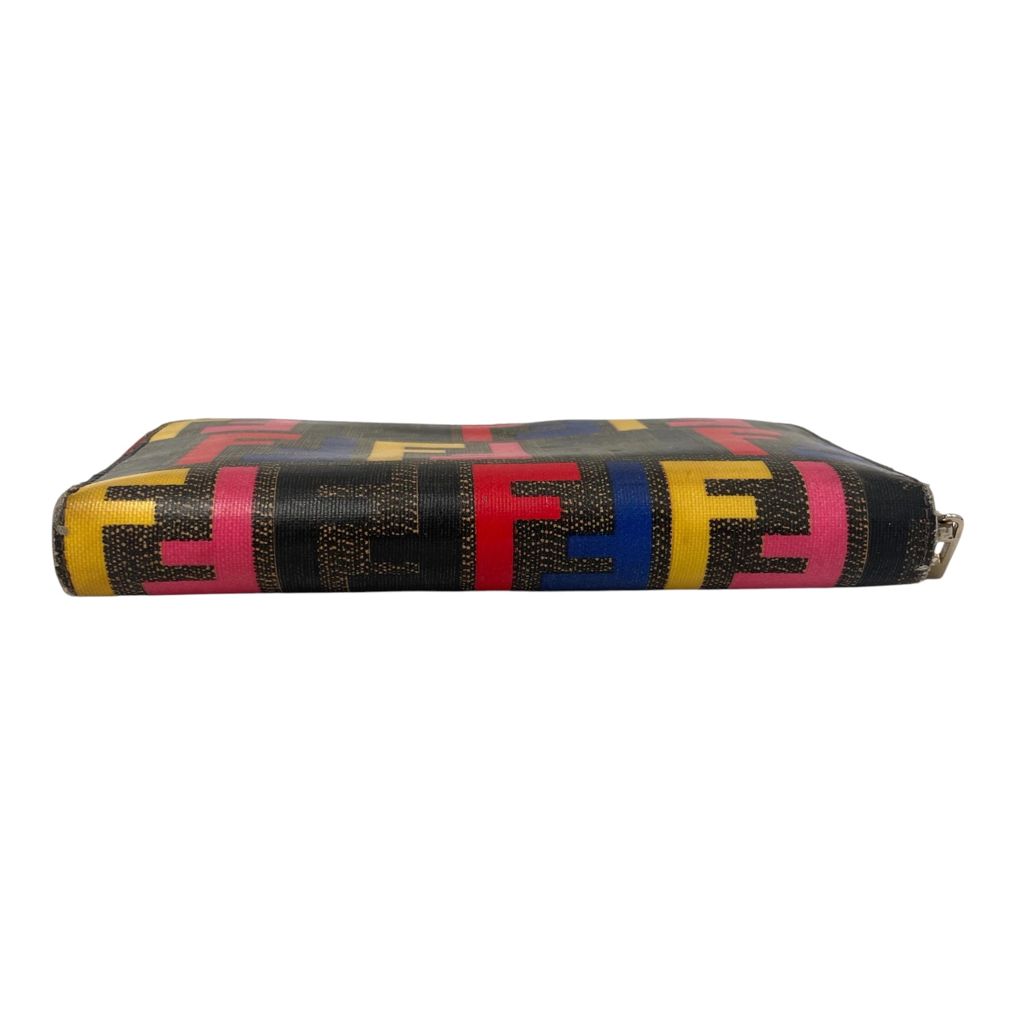 FENDI/Long Wallet/Monogram/Leather/MLT/BLU, RED,YEL,PNK view 3