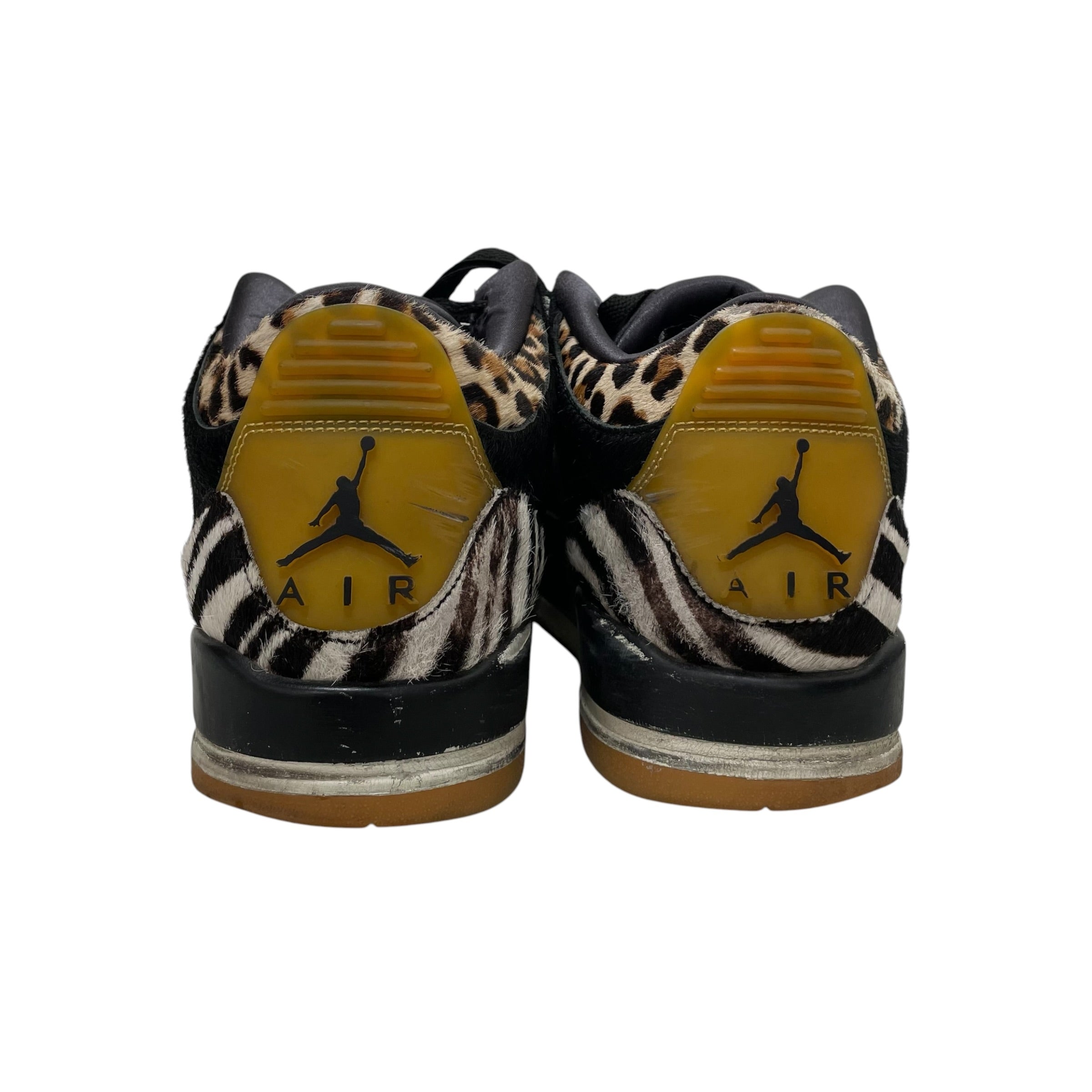 NIKE/Hi-Sneakers/US 8.5/Animal Pattern/Cotton/BRW/jordan 3 animal instinct view 4