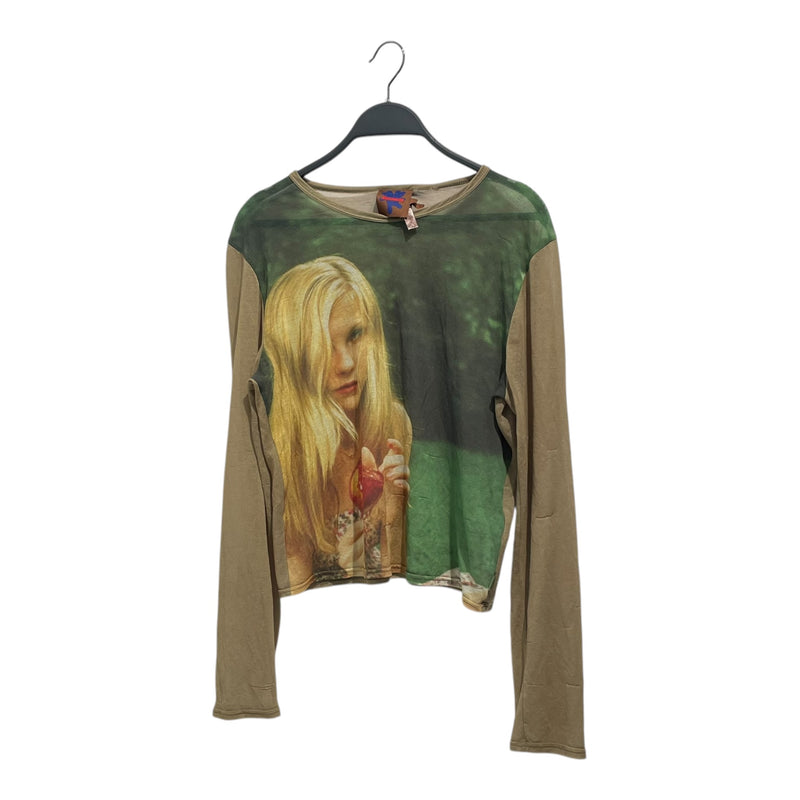 Heaven By Marc Jacobs/LS Blouse/L/Graphic/Cotton/MLT/P612P38FA21