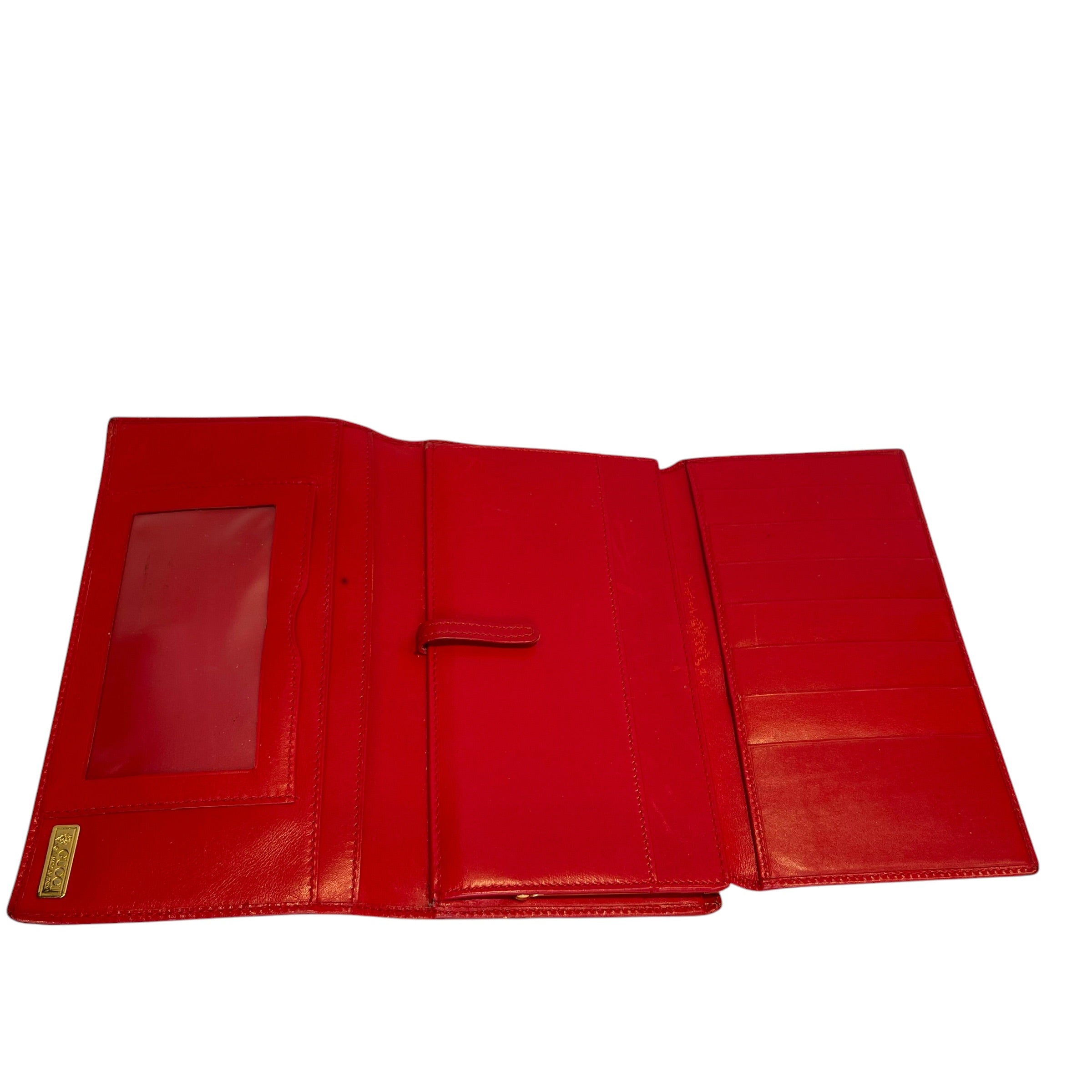 GUCCI/Wallet/Leather/RED/Red Gold Logo view 6