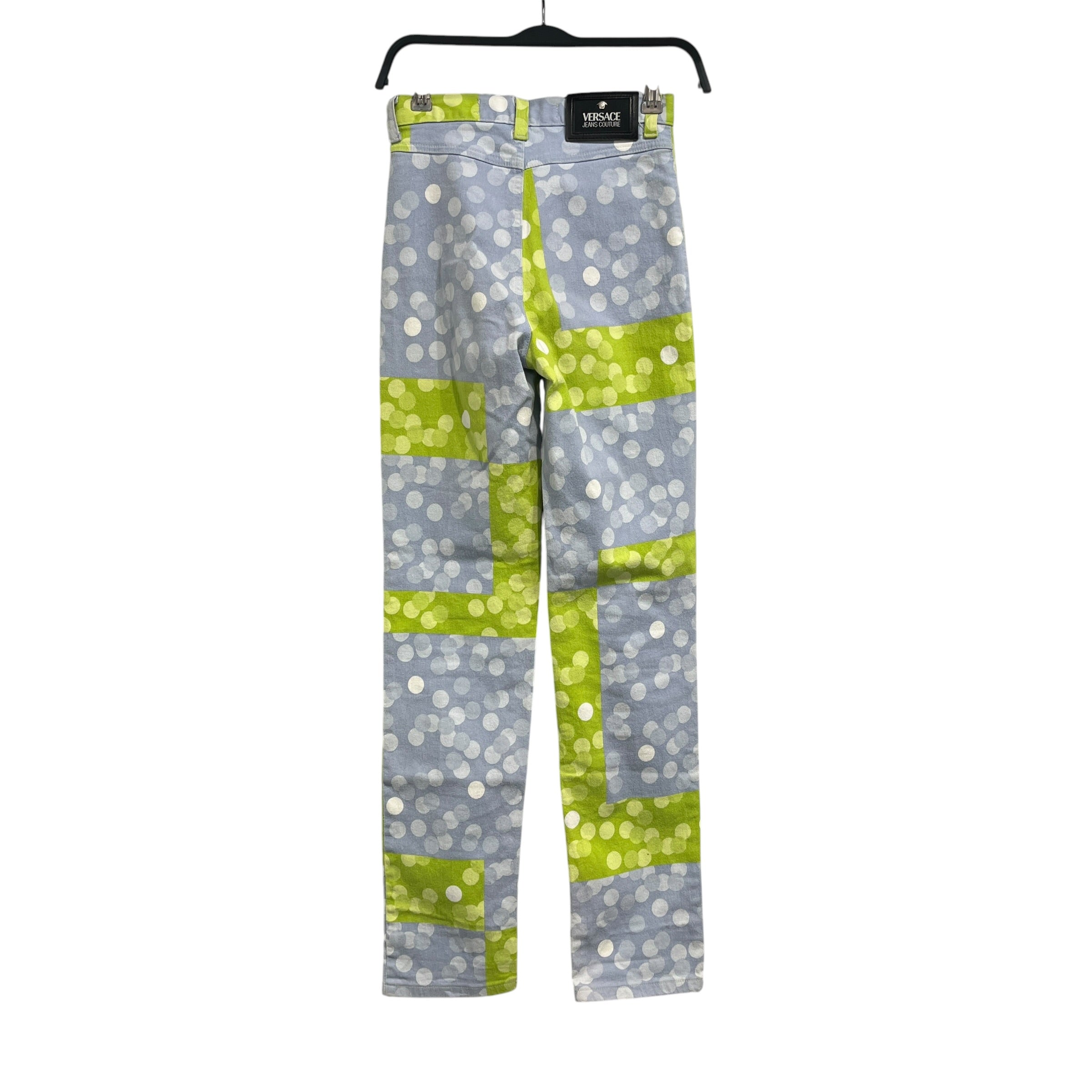 VERSACE/Straight Pants/24/Denim/BLU/Polka Dot/ view 2