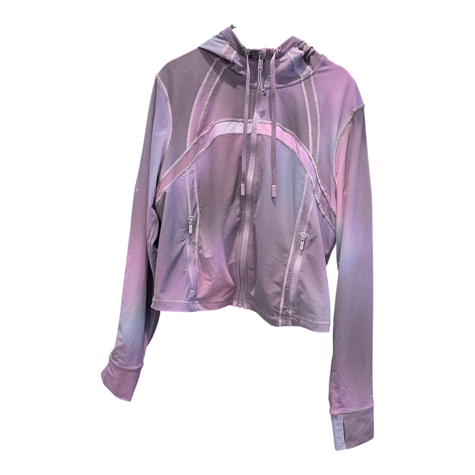 lululemon/Zip Up Hoodie/14/Nylon/PPL/define cropped hooded jacket view 1
