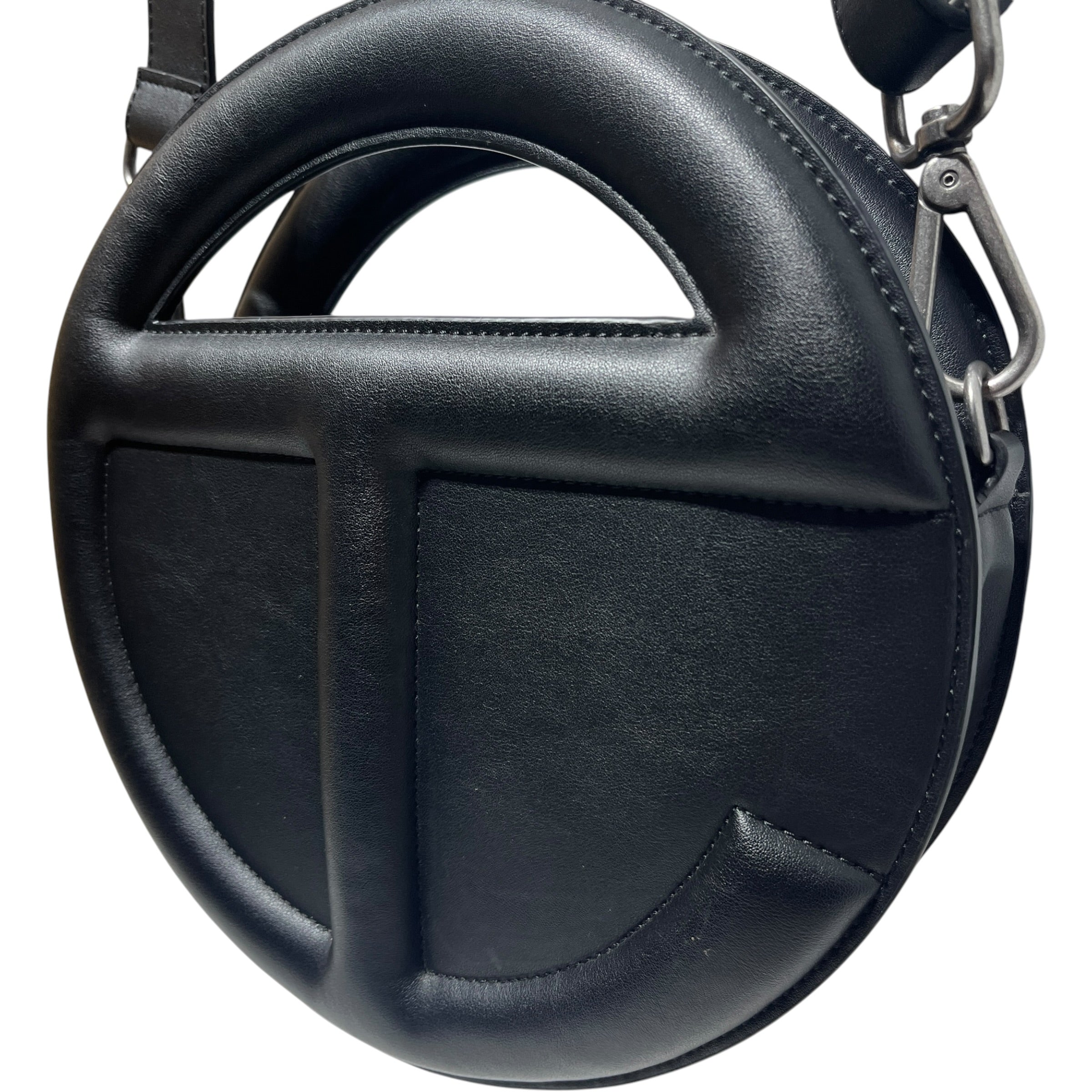 Telfar/Hand Bag/Faux Leather/BLK/Circle Logo Top Handle view 2