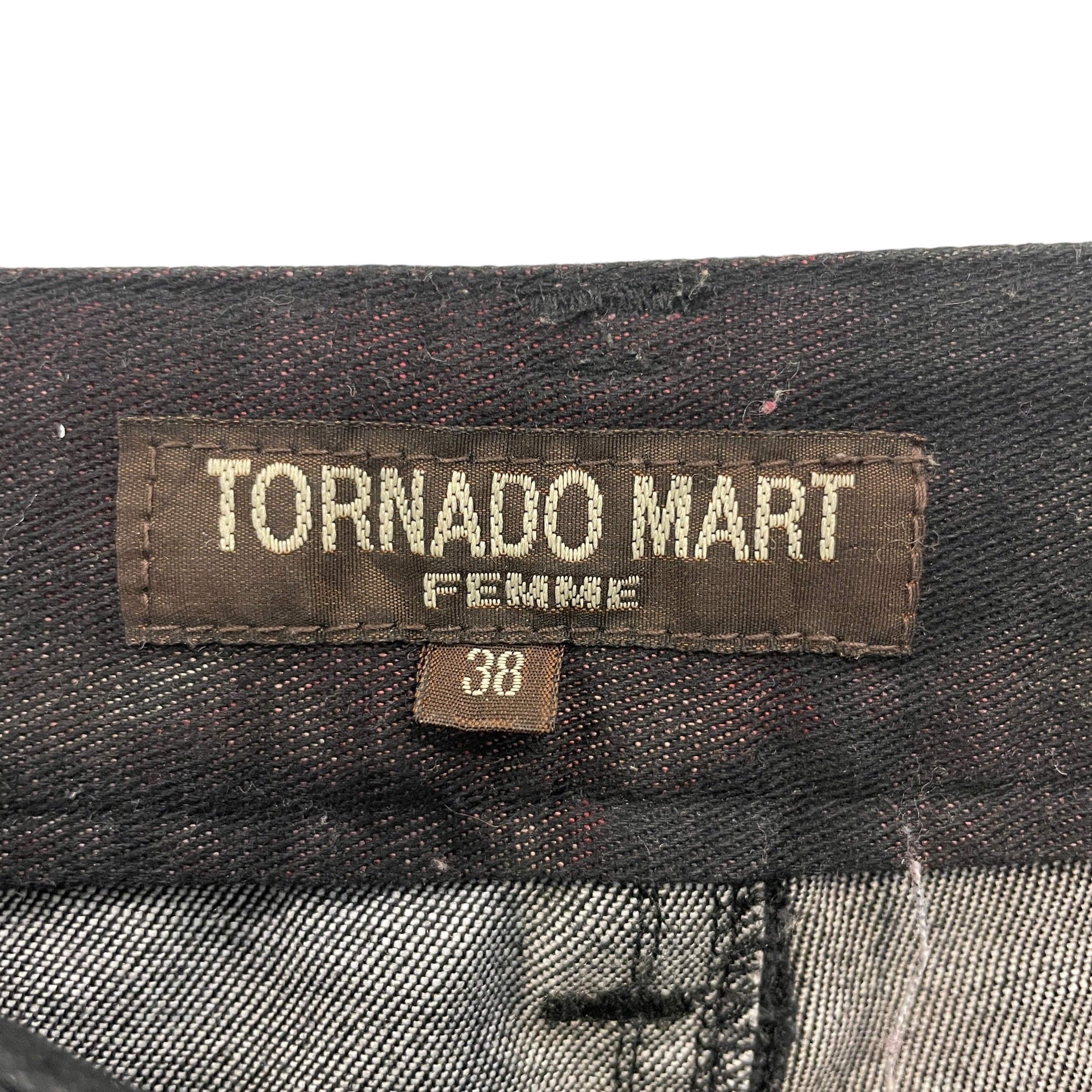 TORNADO MART/Bootcut Pants/38/All Over Print/Cotton/BLK/MUTED FLOWERS, view 3