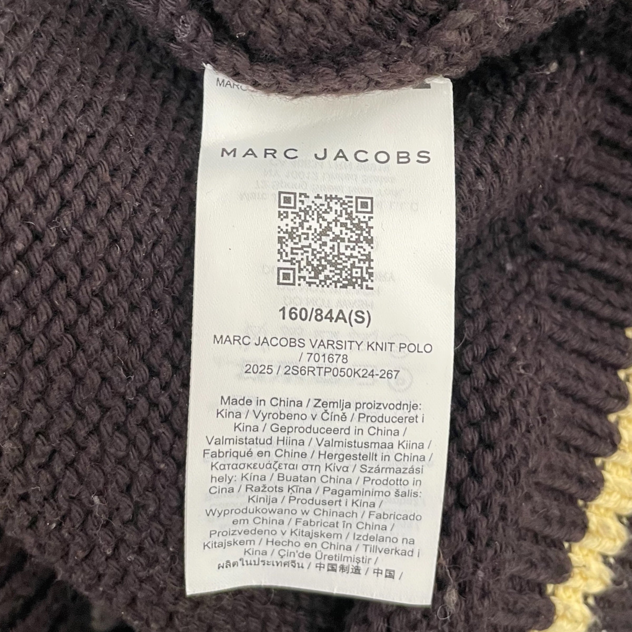 MARC JACOBS/Sweater/S/Graphic/Cotton/BRW/Pullover/VARSITY KNIT POLO view 4