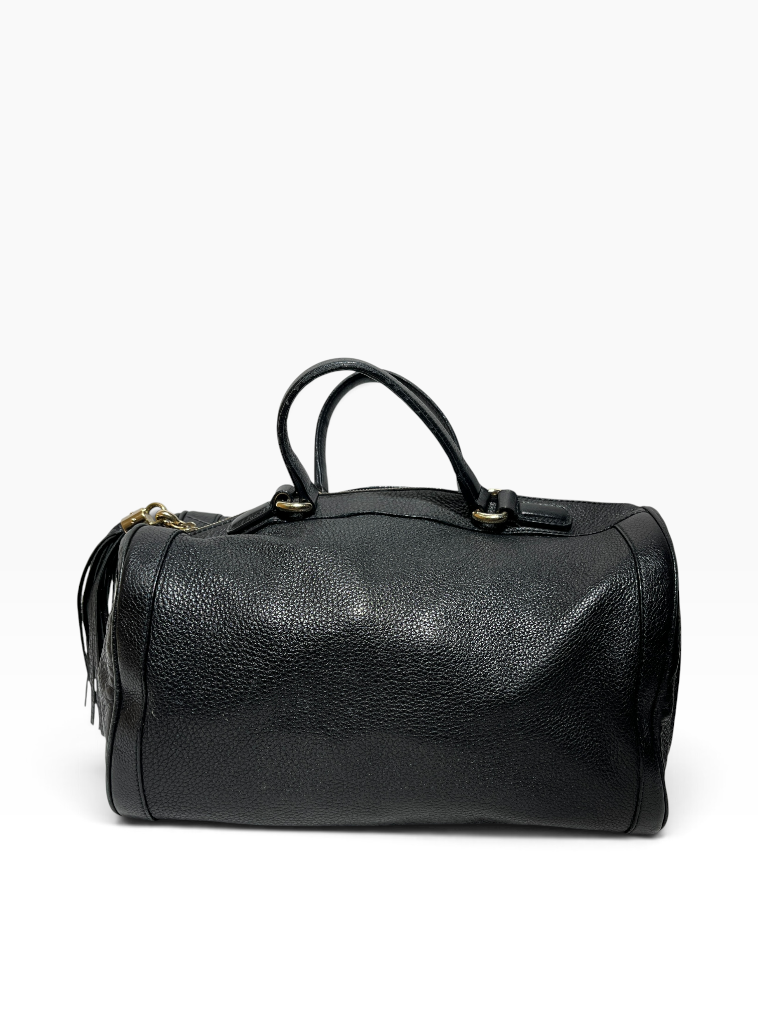 GUCCI/Boston Bag/Leather/BLK/Soho pebbled calfskin view 1