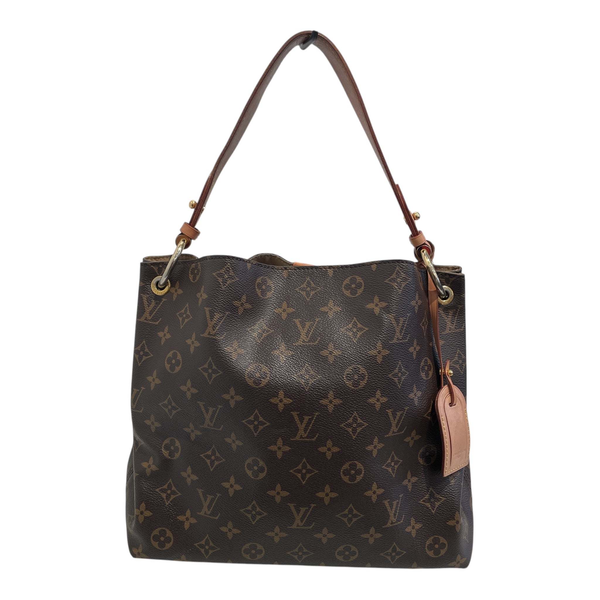 LOUIS VUITTON/Tote Bag/Monogram/Leather/BRW/Graceful PM monogram view 2