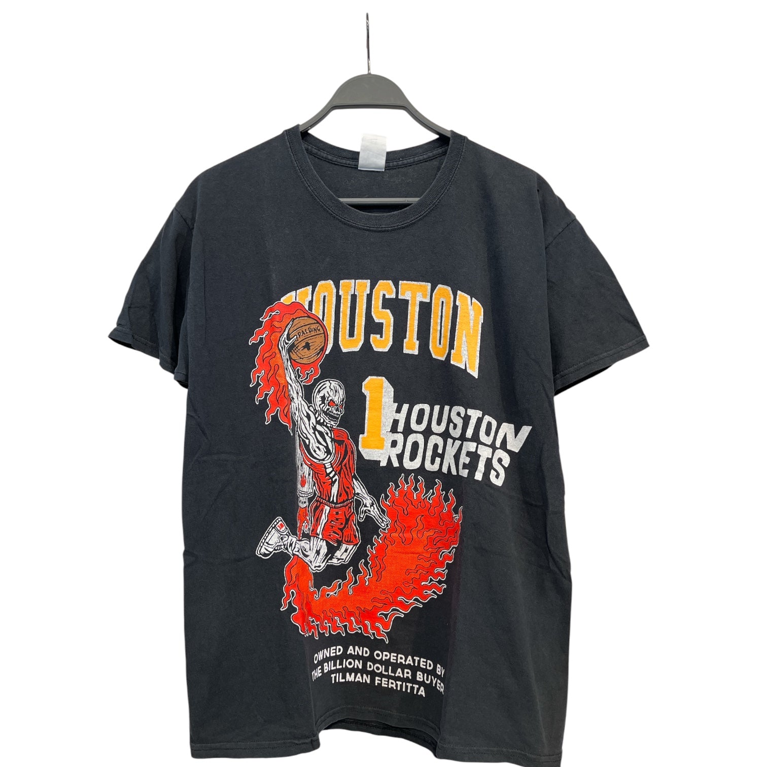 WARREN LOTAS/T-Shirt/M/Cotton/BLK/houston rockets view 1