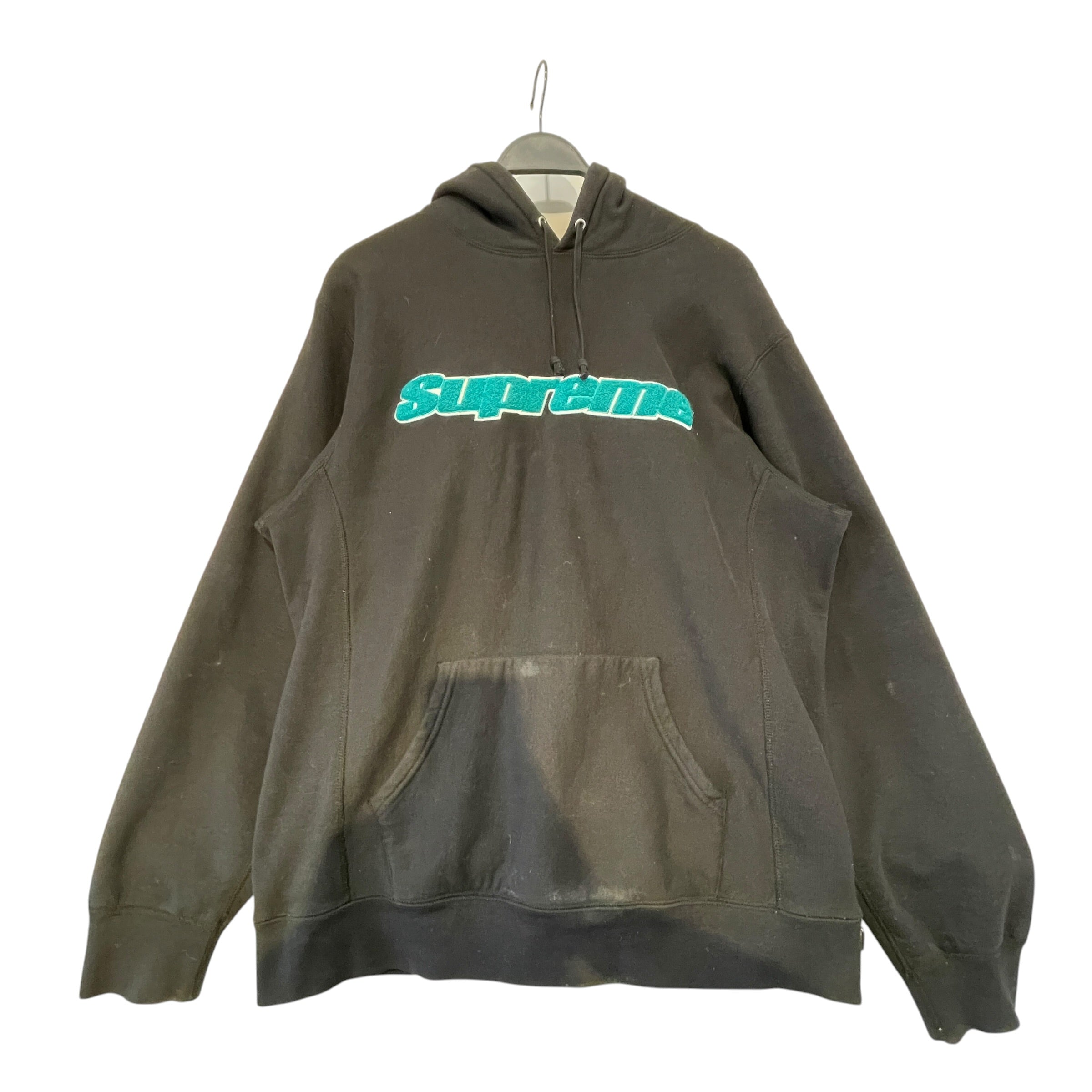 Supreme/Hoodie/XL/Graphic/Cotton/BLK/Chenille Hooded SS2019 view 1