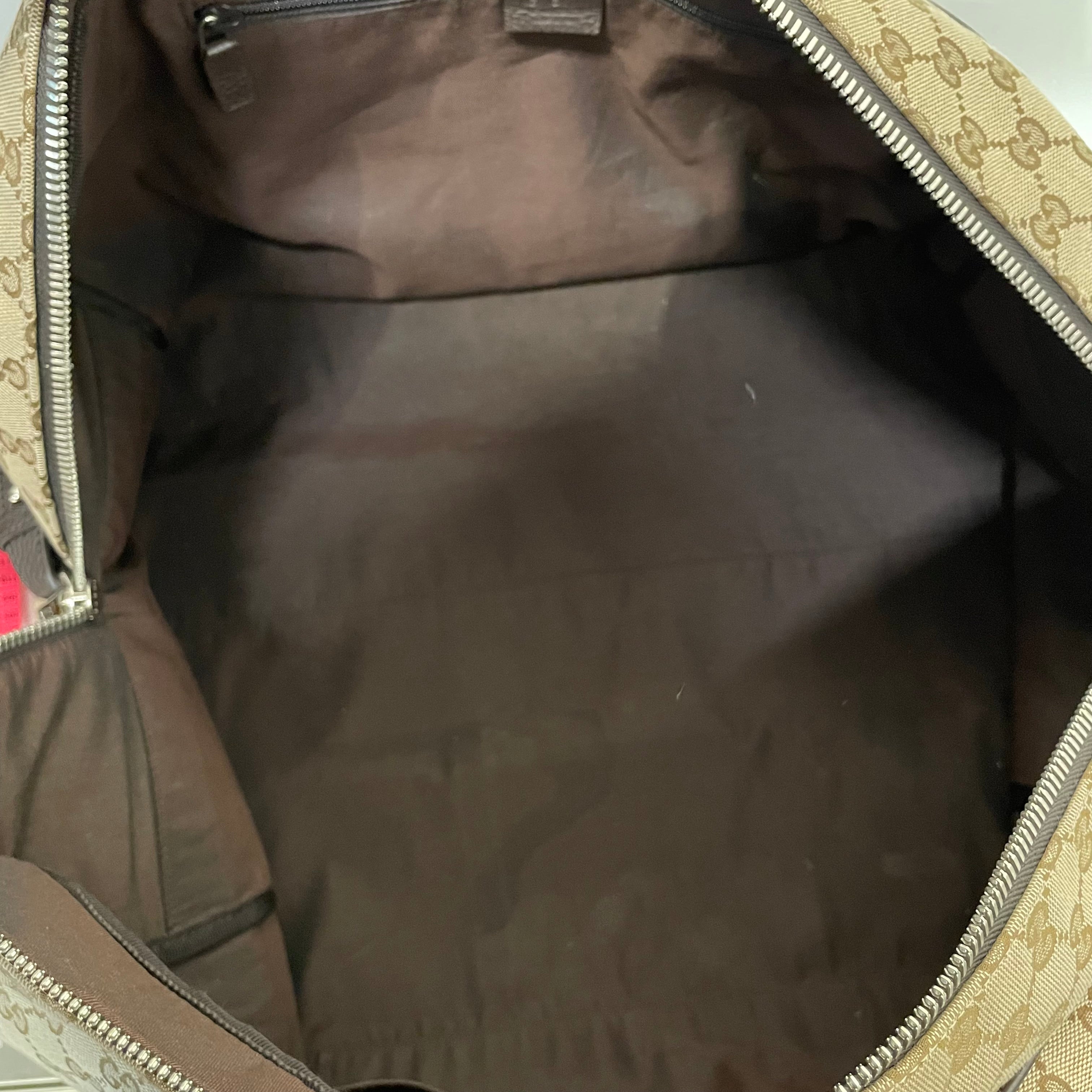 GUCCI/Boston Bag/Monogram/CRM/LARGE WEEKENDER BAG view 8