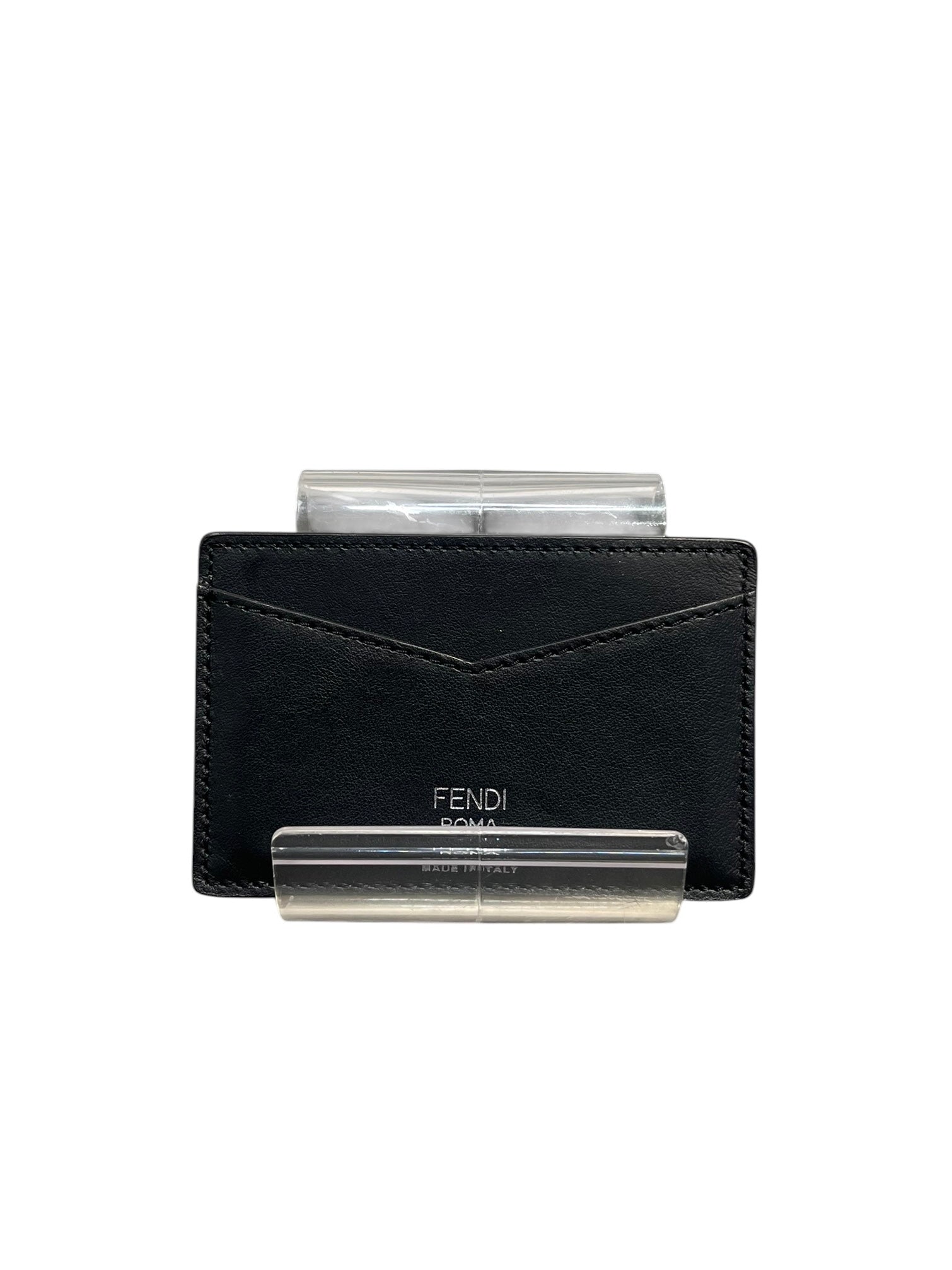 FENDI/Wallet/Monogram/Leather/BRW/ff logo 1 slot view 2