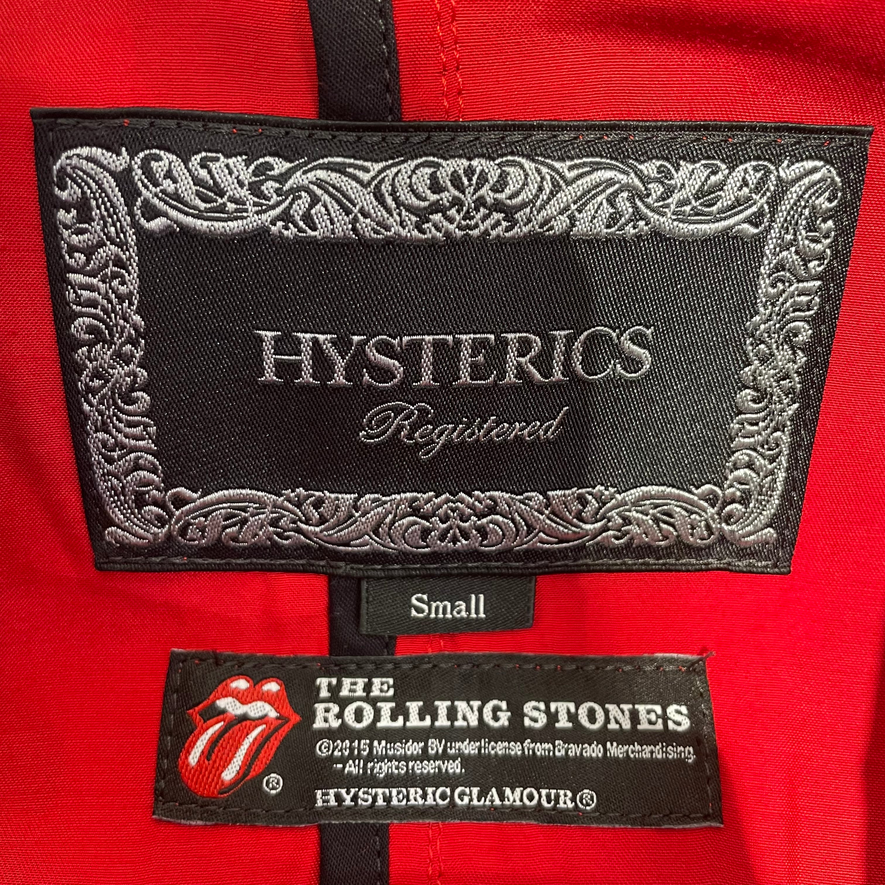 HYSTERIC GLAMOUR/Jacket/S/Graphic/Silk/RED/rolling stones blazer view 3