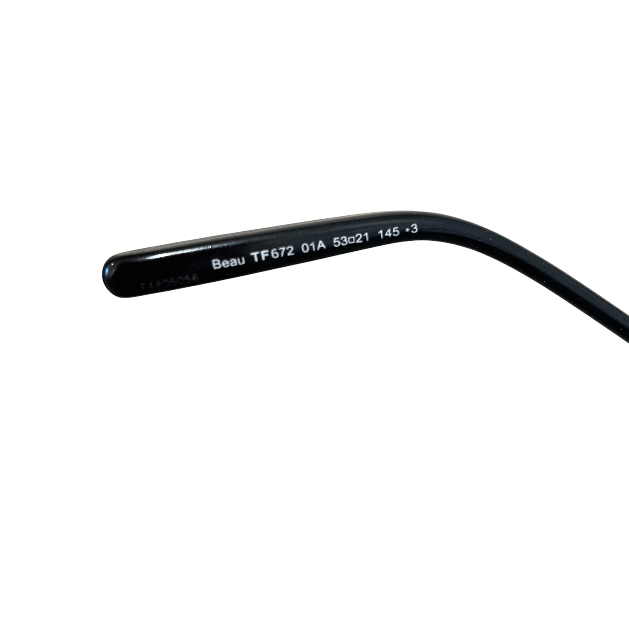 TOM FORD/Sunglasses/Plastic/BLK/BEAU TF672 01A Sunglasses view 3