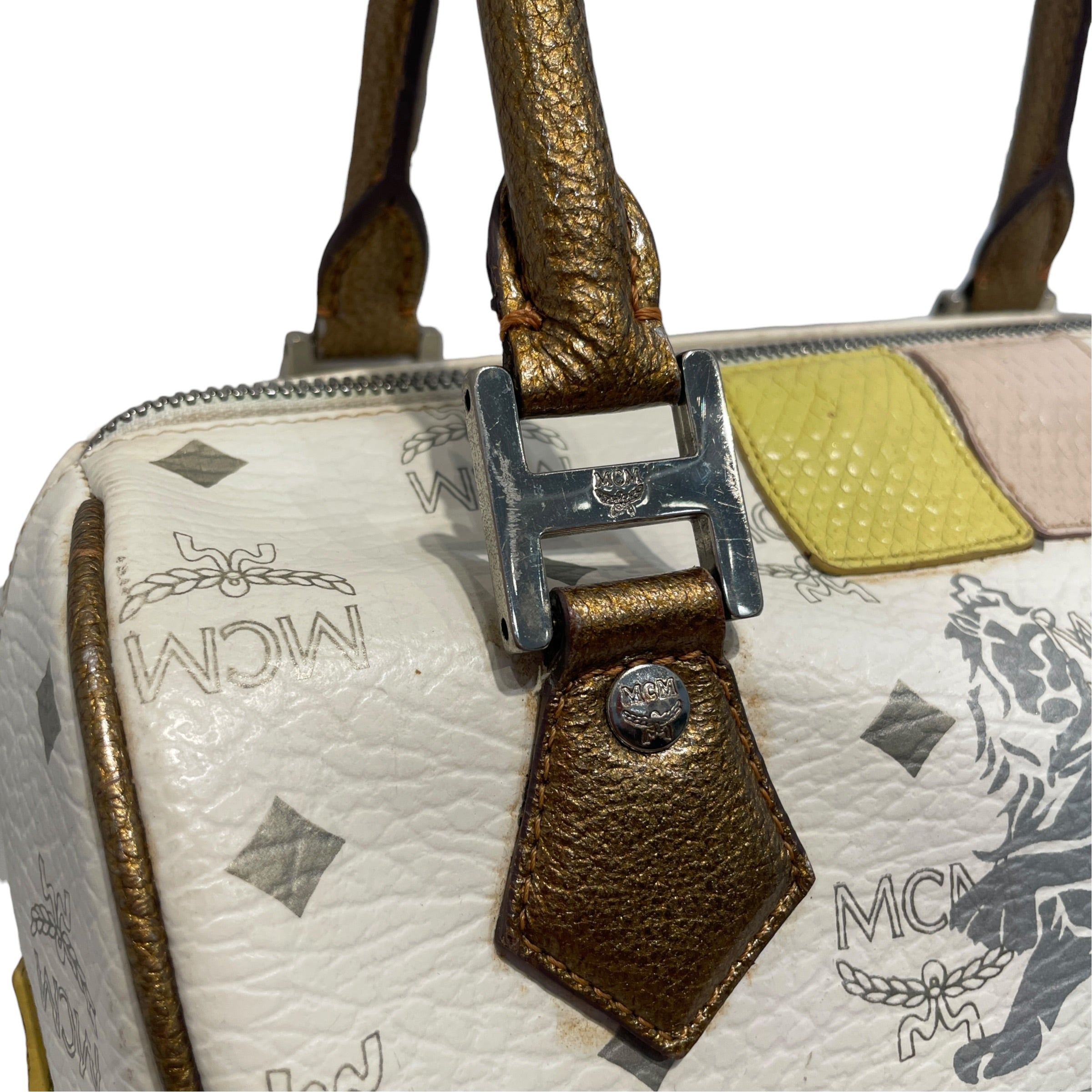 MCM/Tote Bag/Monogram/Leather/WHT/Monogram Luggage Bag view 6
