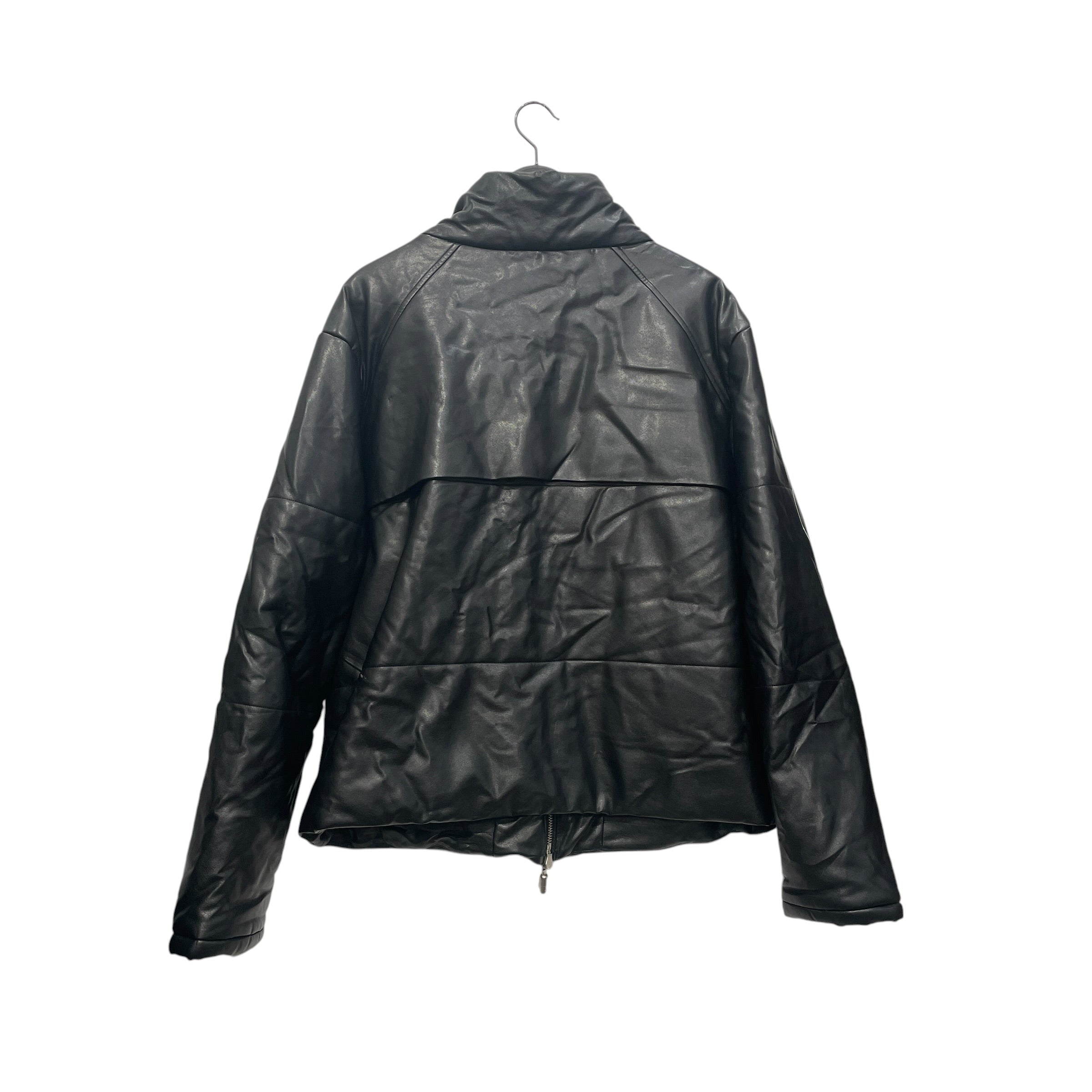 RHUDE/Leather Jkt/L/Leather/BLK/DOUBLE POCKET LEATHER PUFFER view 2