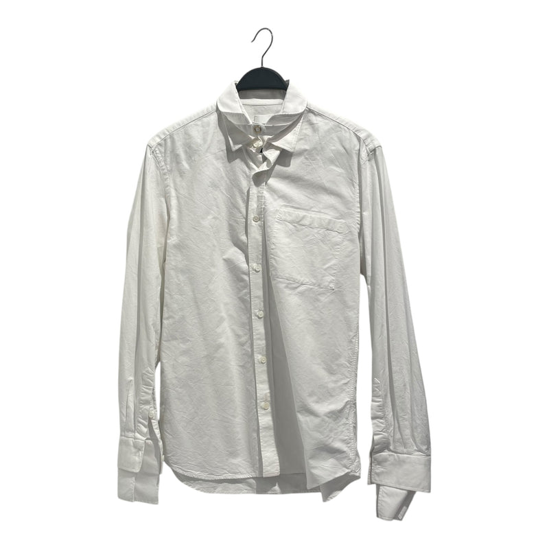 BURBERRY LONDON/LS Shirt/15.5/Cotton/WHT/