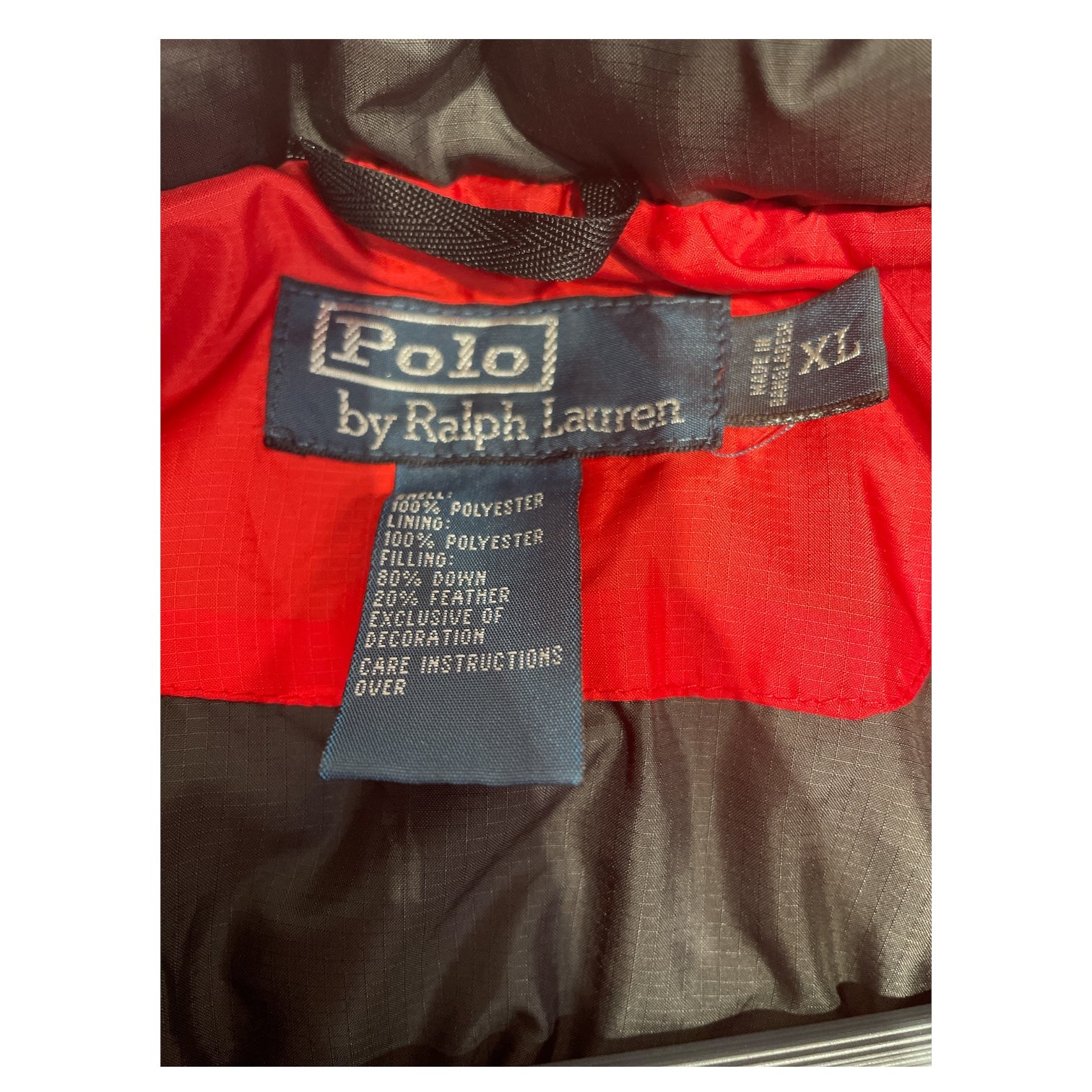 POLO RALPH LAUREN/Coat/XL/Nylon/RED/Polo Puffer Jacket view 3