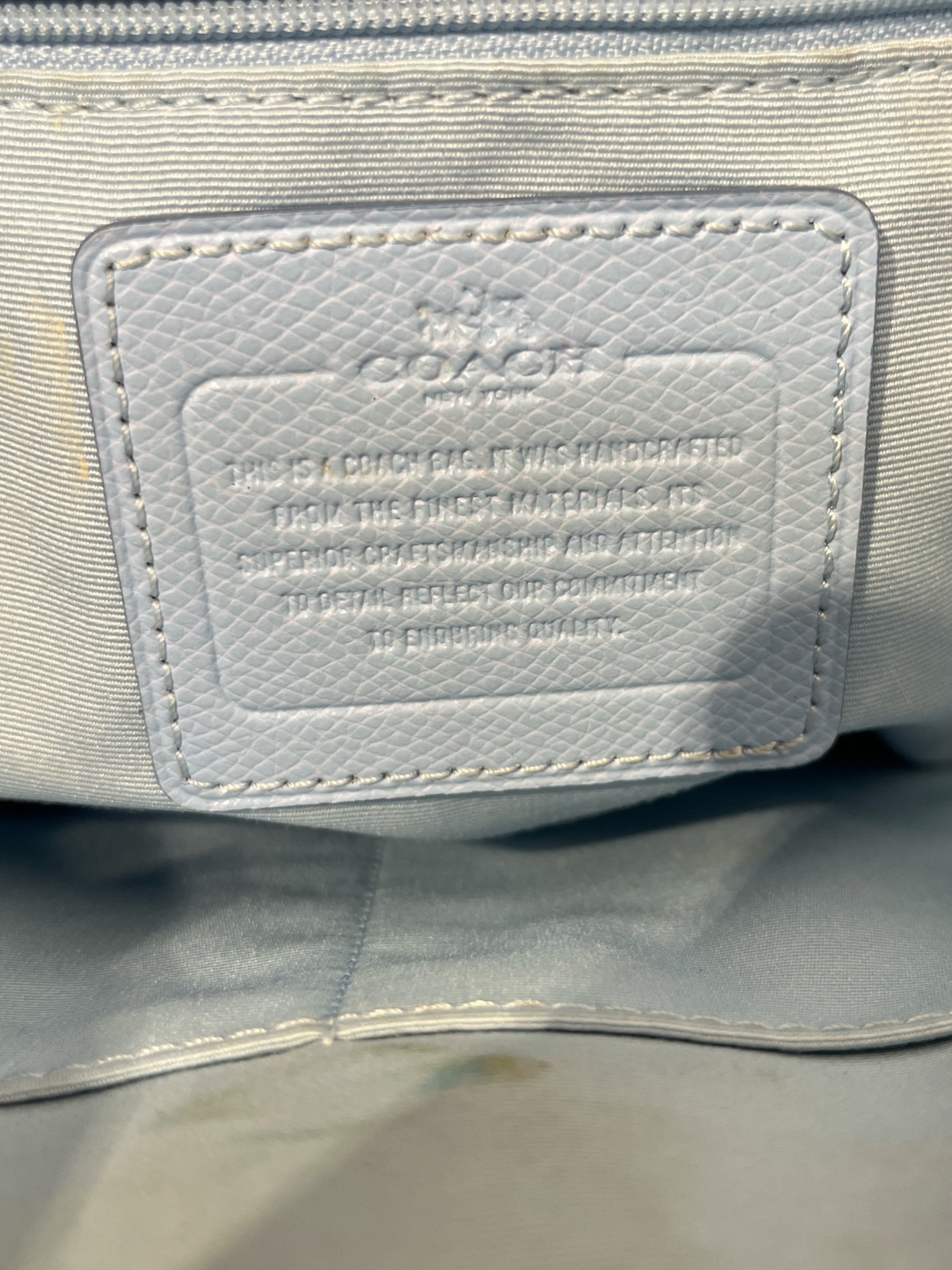 COACH/Hand Bag/Leather/BLU/ view 5