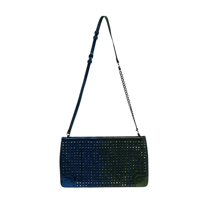 Christian Louboutin/Cross Body Bag/Leather/BLU/