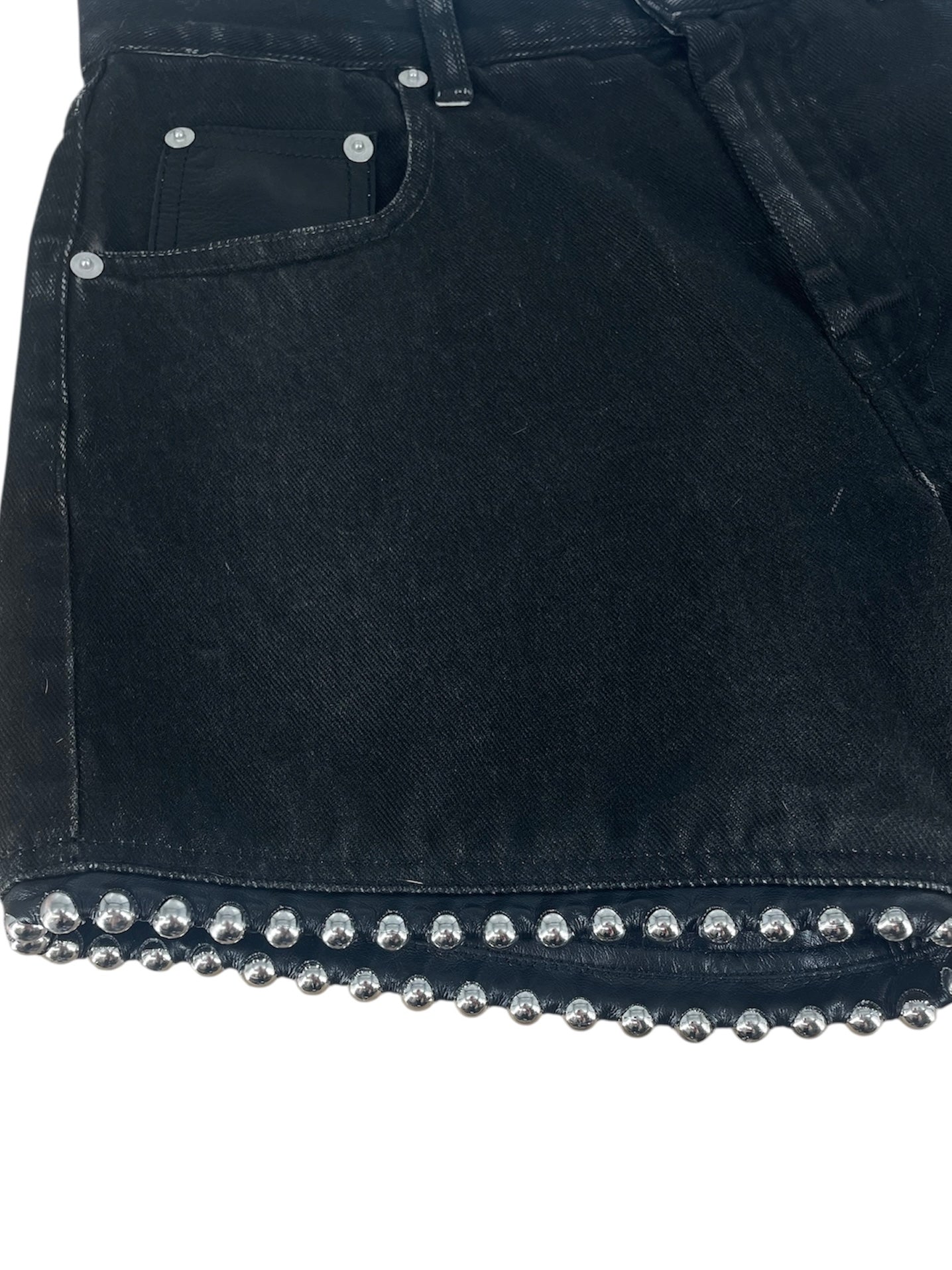 1017 ALYX 9SM(ALYX)/Skinny Pants/27/Denim/BLK/Button Fly/ACTUALLY BALLCHAIN SHORTS view 5