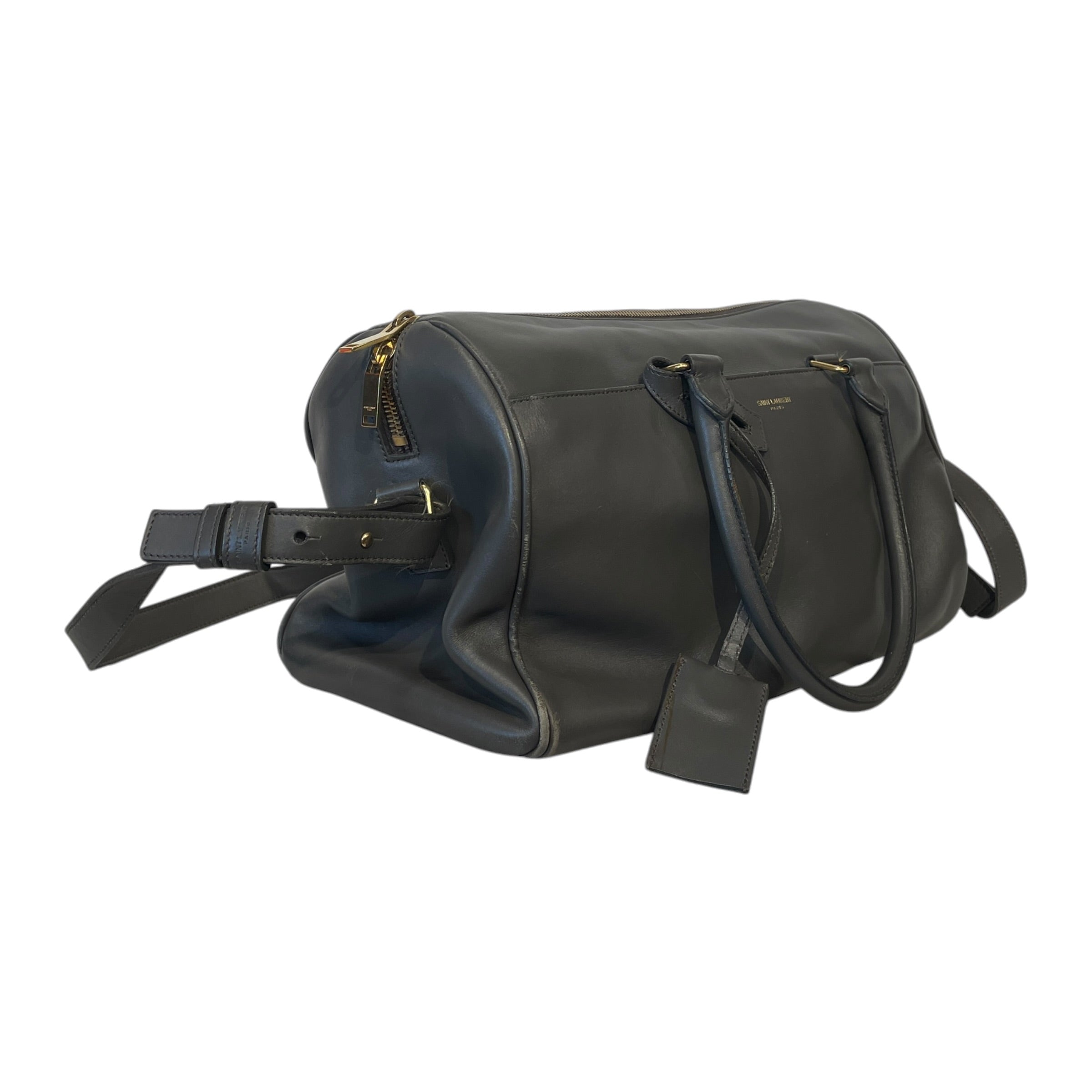SAINT LAURENT/Hand Bag/Leather/GRY/LEATHER CLASSIC DUFFLE view 6