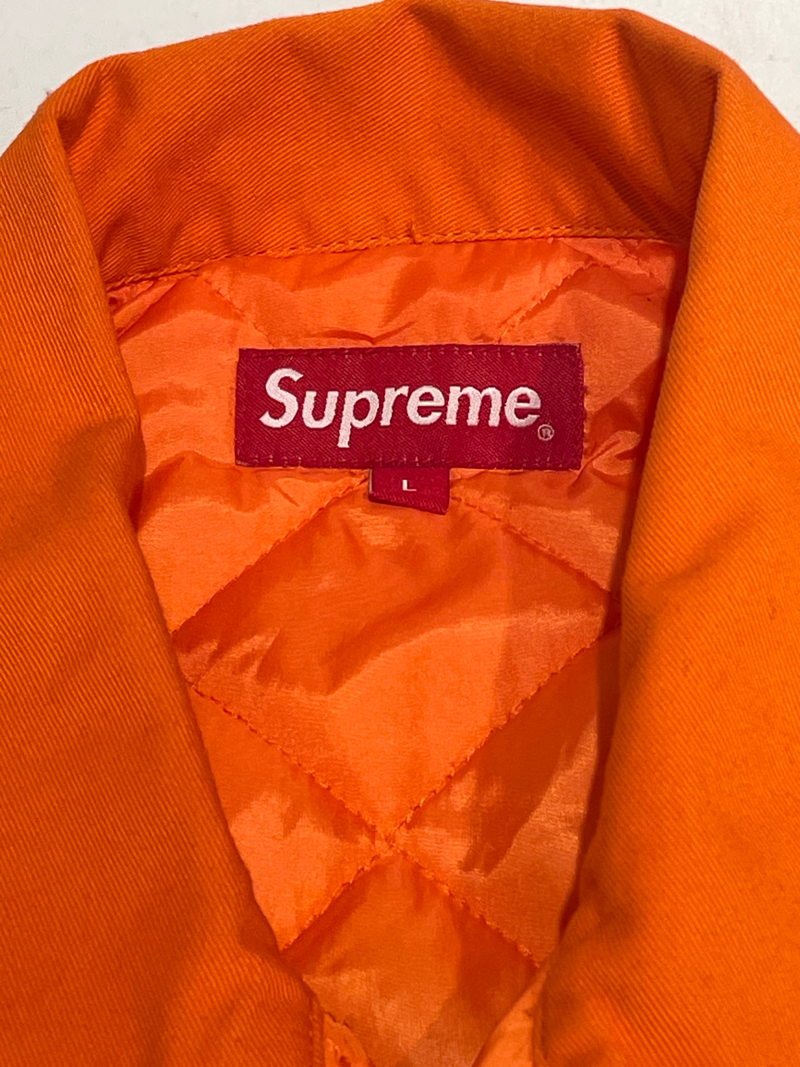 Supreme/Jacket/L/Cotton/ORN/Burning Cop Car Back Patch view 3