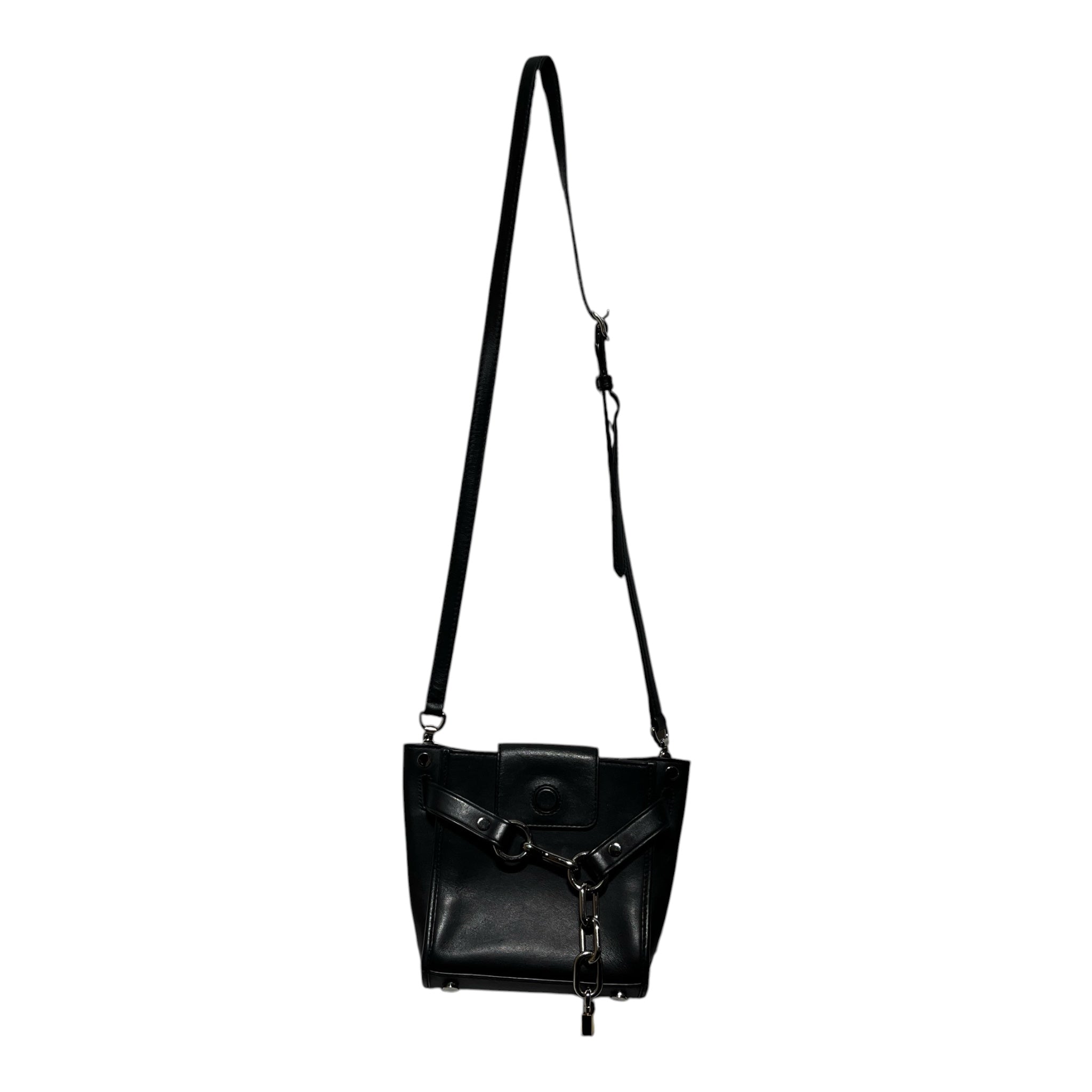Alexander Wang/Cross Body Bag/Leather/BLK/LOCK AND CHAIN view 1