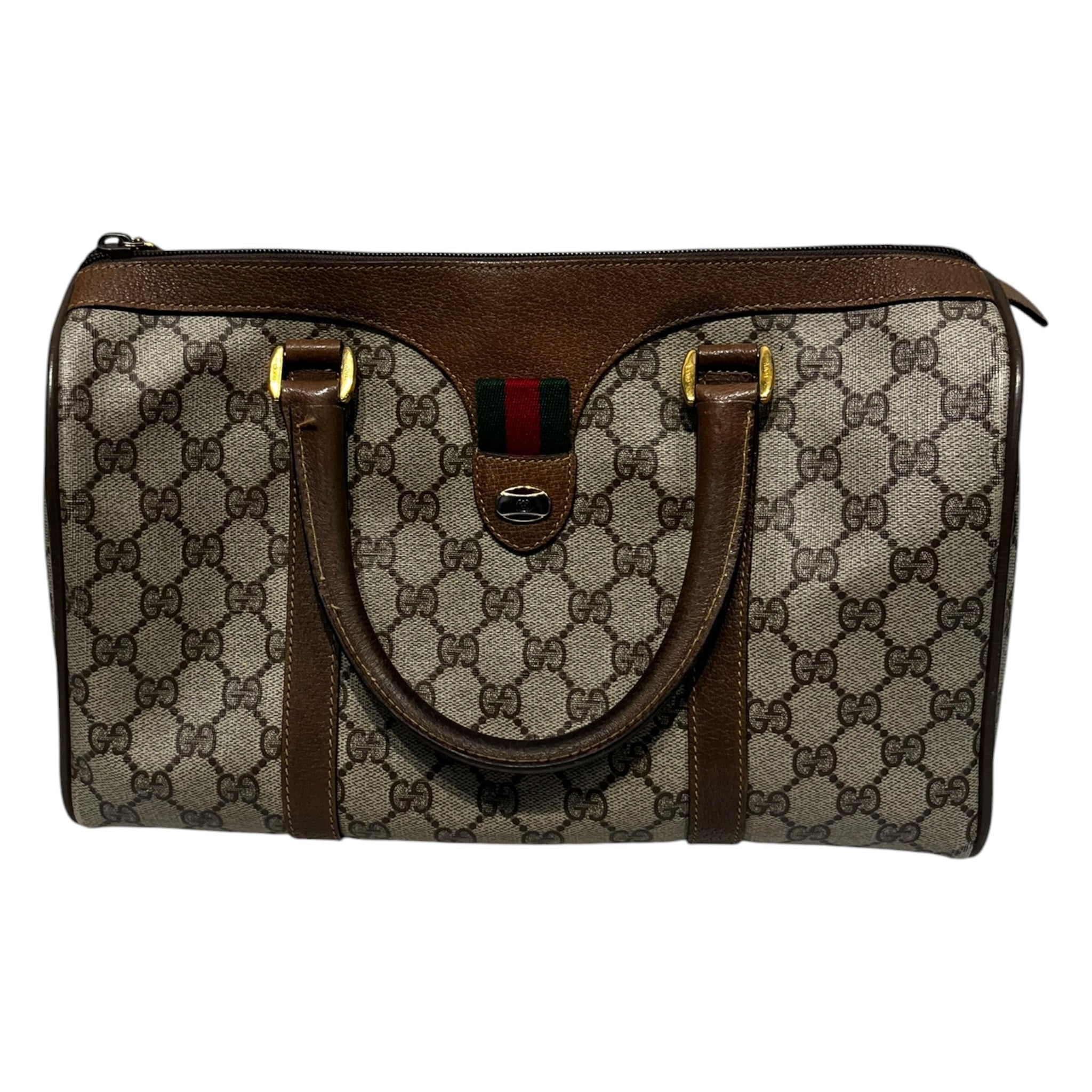 GUCCI/Hand Bag/Monogram/Leather/KHK/GUCCI GG SUPREME HANDBAG view 1