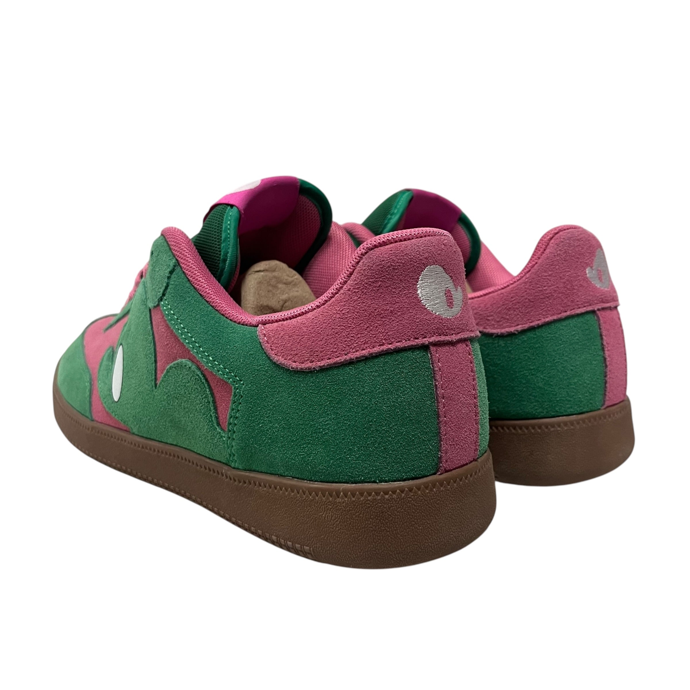 STEVEN SAVOCA/Low-Sneakers/US 11/Suede/MLT/GREEN/PINK MOUSE view 2