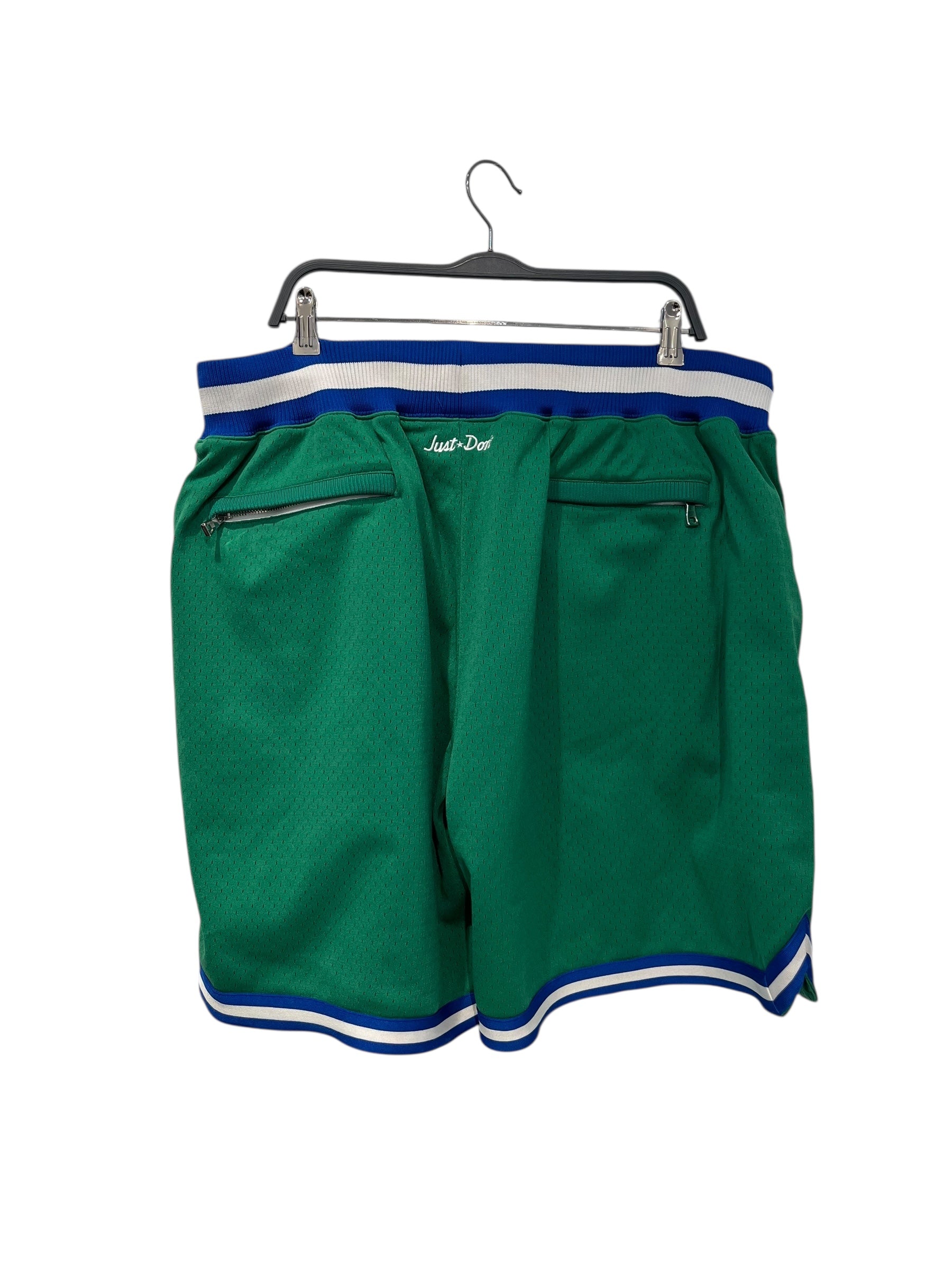 JUST DON/Shorts/XXL/Cotton/GRN/dallas green and blue shorts view 2