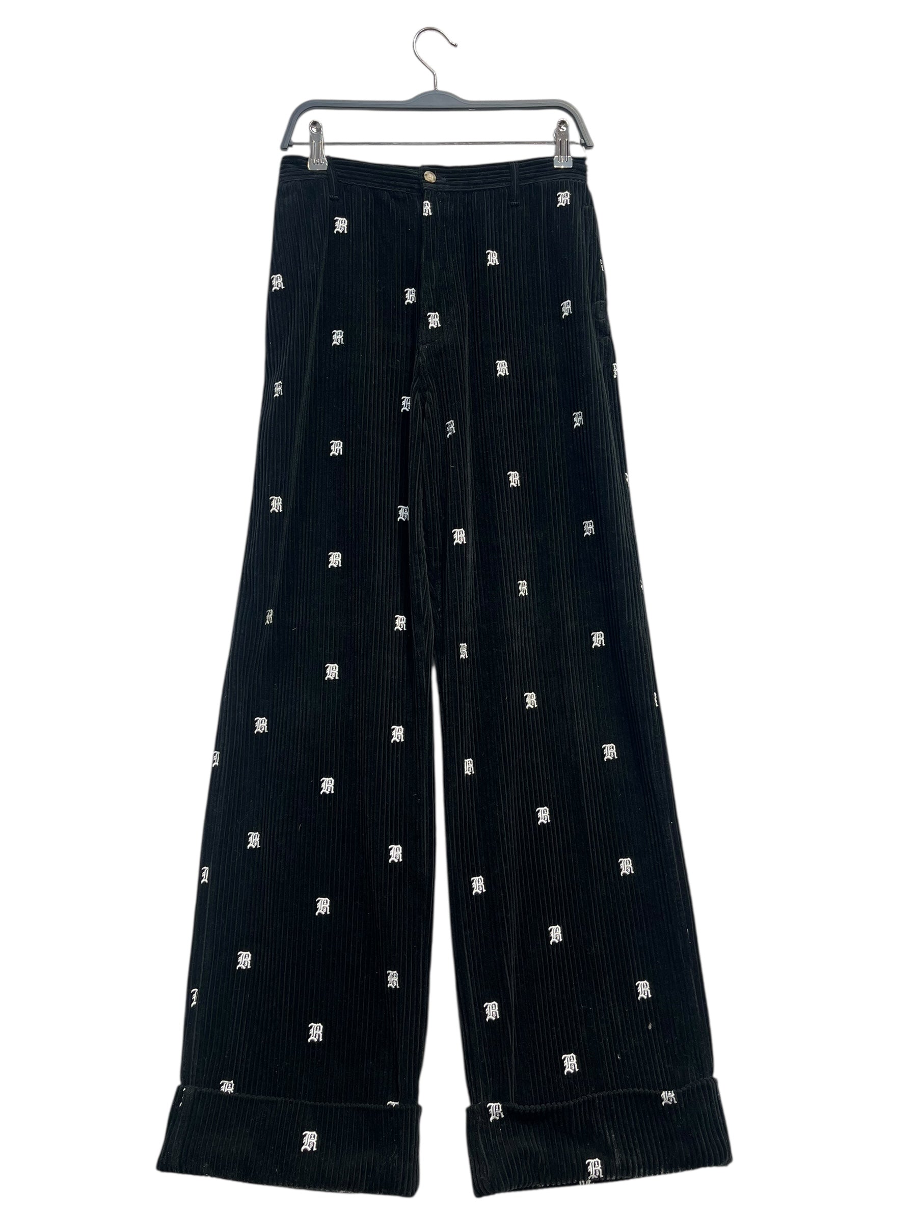 R13/Bottoms/26/Cotton/BLK/EMBROIDERED LOGO CORDUROY view 1