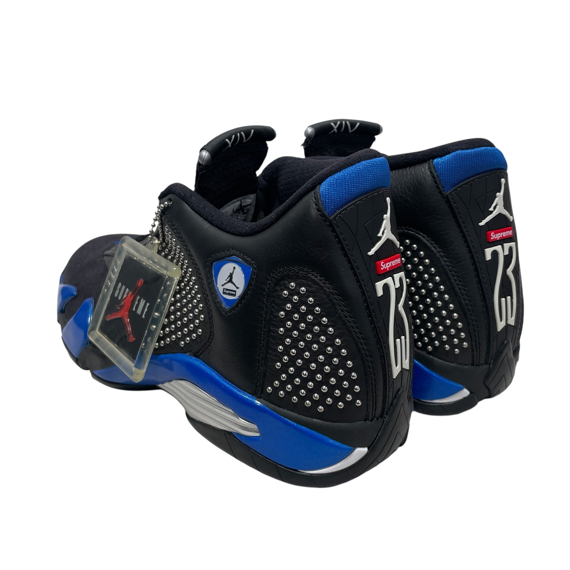 NIKE/Supreme/Low-Sneakers/US 10/Acrylic/BLK/blck/blu view 2